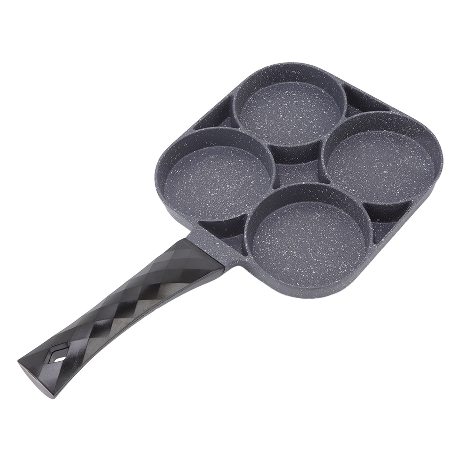 Antihaftbeschichtete, Hitzebeständige 4-loch-bratpfanne, Ideal Für Pfannkuchen, Hamburger Und Andere Gerichte. Geeignet Für Gasherde (schwarz).