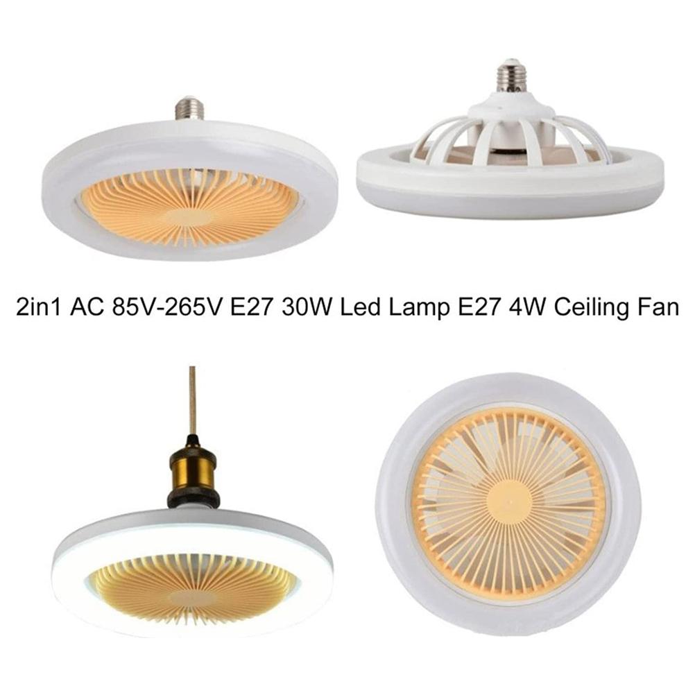 Deckenventilator Mit Integrierter Beleuchtung, Moderne Und Smarte E27 30w Dimmbare Deckenleuchte, Ideal Für Schlaf- Und Wohnzimmer.