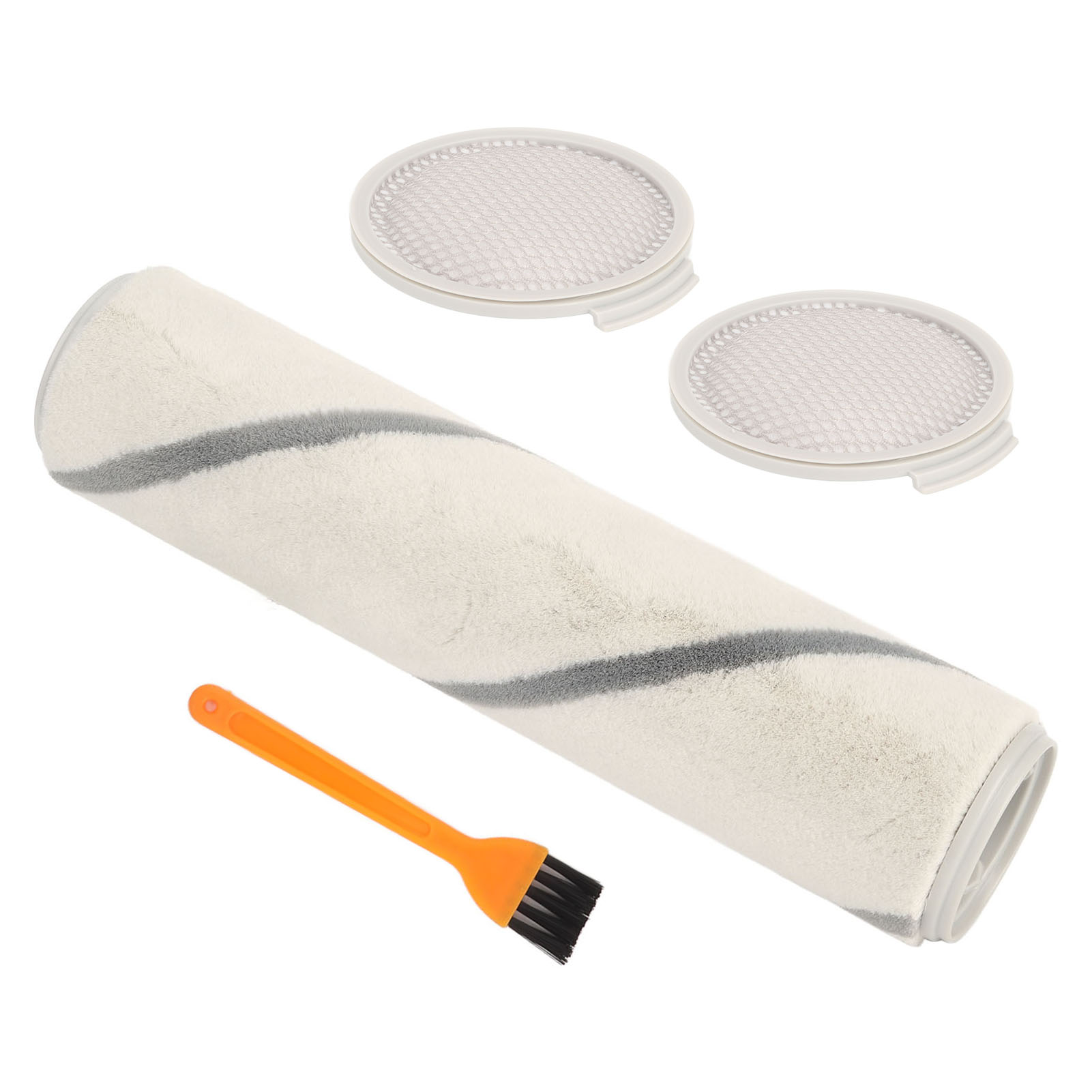 Set Mit 4 Zubehörteilen Für Den H7 Staubsauger: Abs-schwamm, 1 Rotierende Bürste, 2 Filter Und 1 Reinigungsbürste.