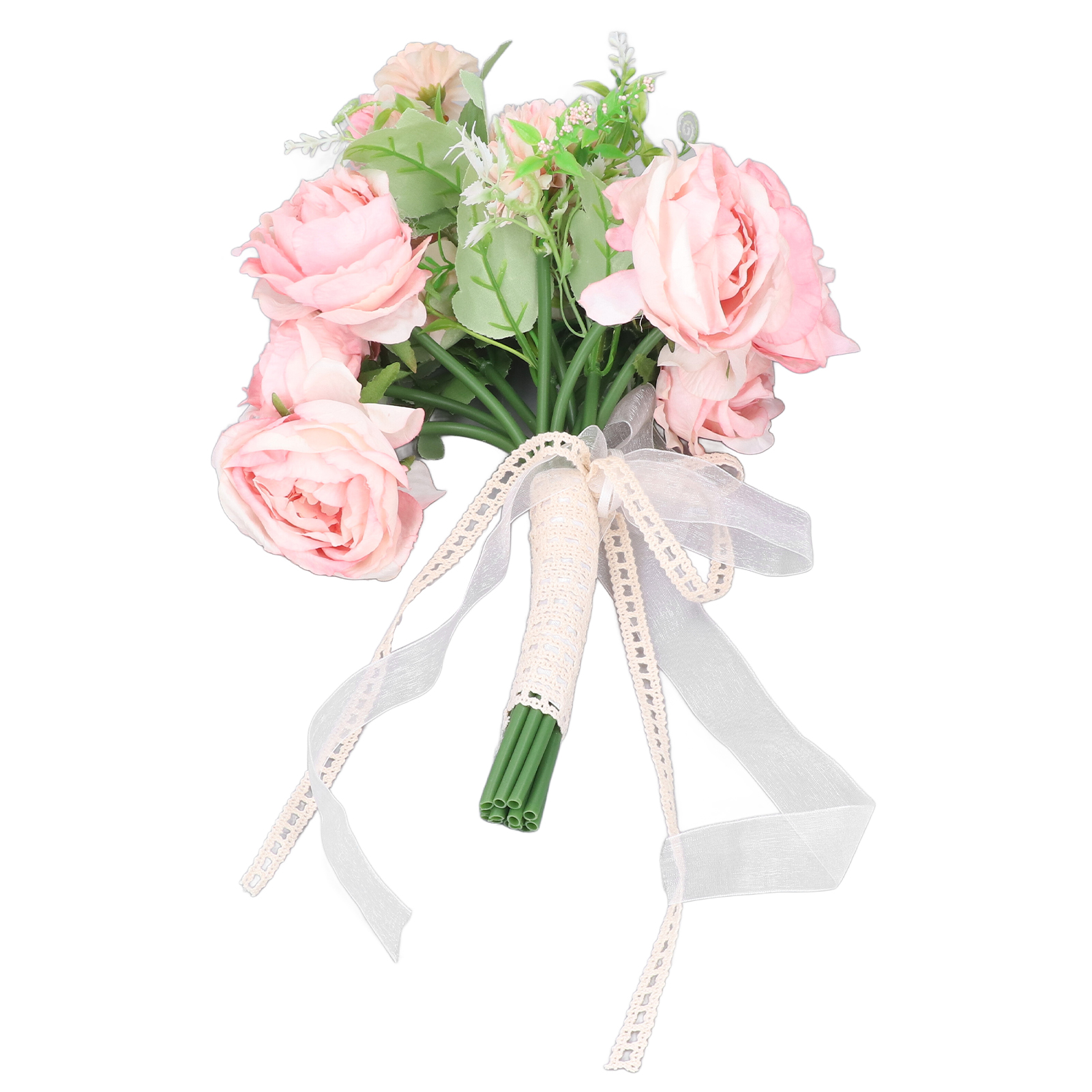 Brautstrauß Mit Künstlichen Rosen, Blumenstrauß Für Dekoration, Fotografie, Kunstfoto, Rosa