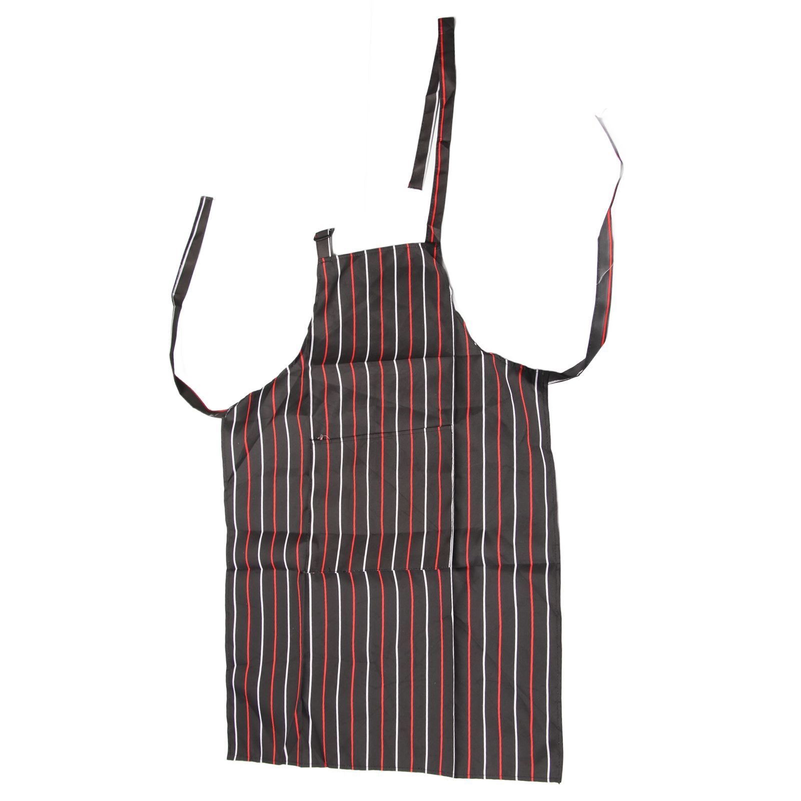 Wasserdichte, Verstellbare Latzschürze Mit Zwei Taschen Für Küche, Restaurant, Bäckerei, Rot Und Weiß