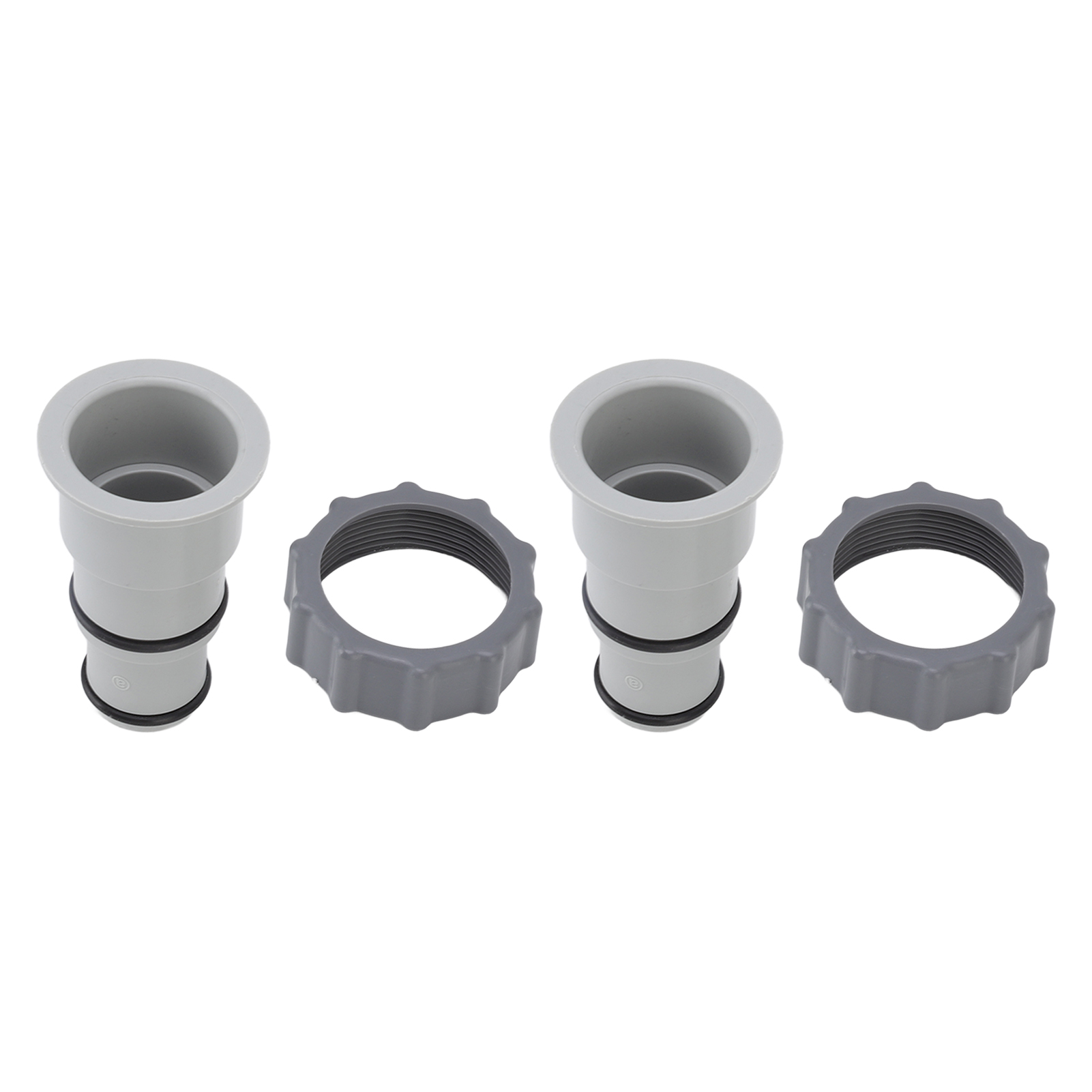 Set Mit 2 Kunststoff-ersatzschlauchadaptern Für Pumpen Mit Gewindeanschluss, 1,5"- Und 1,25"-schläuche