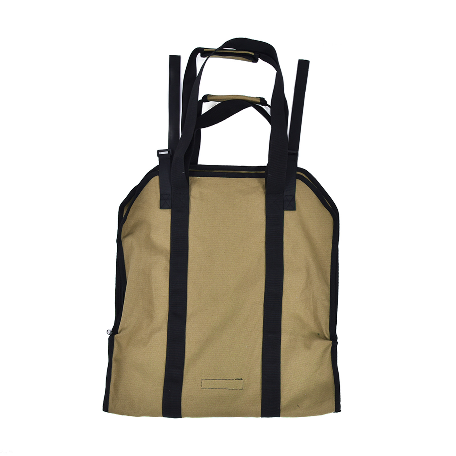 Großer Brennholz-aufbewahrungskorb Aus Oxford-gewebe Für Outdoor-camping, Khaki