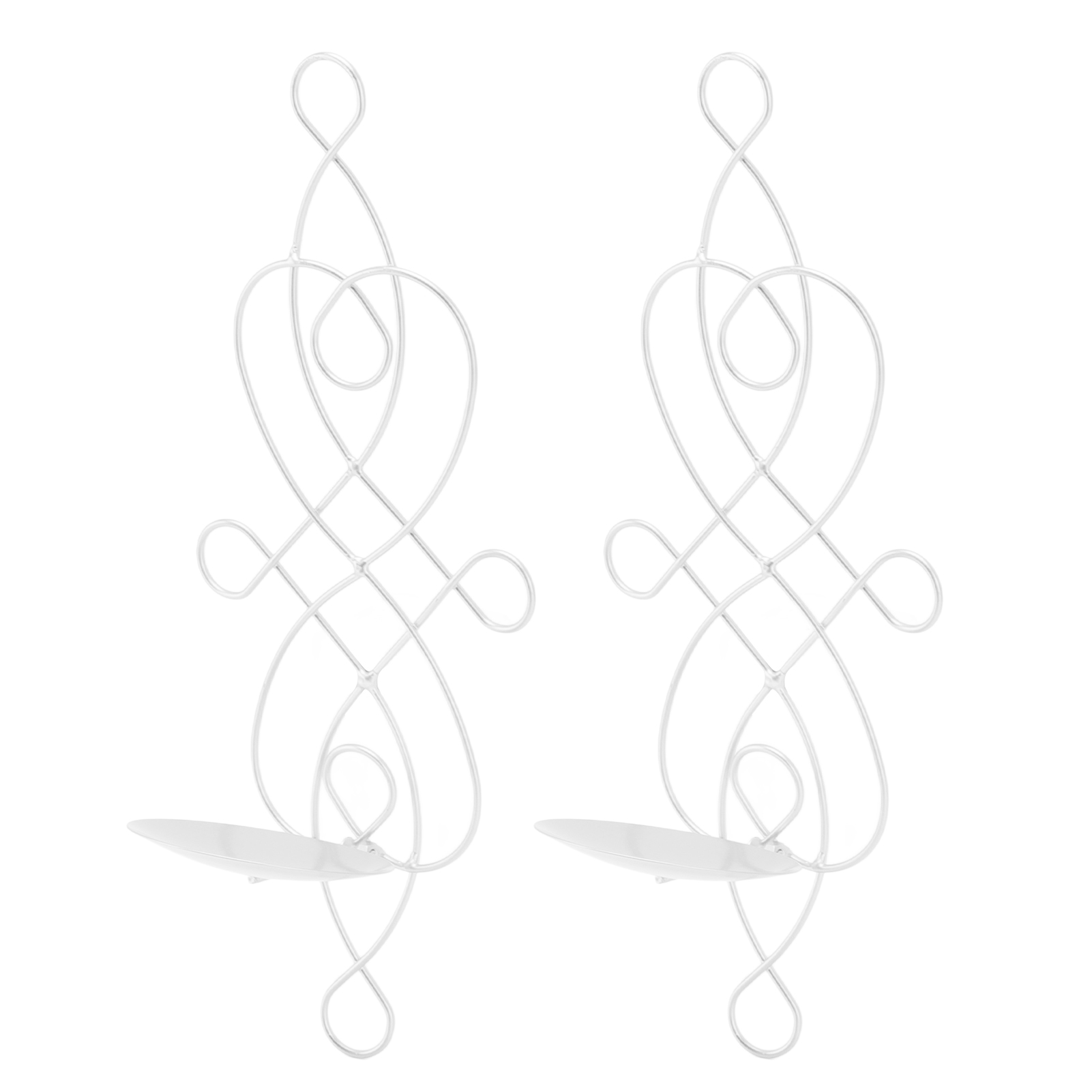 Set Aus 2 Faltbaren Und Verformungsbeständigen Wandleuchten Aus Weißblech, Ideal Für Schlafzimmer Oder Esszimmer.