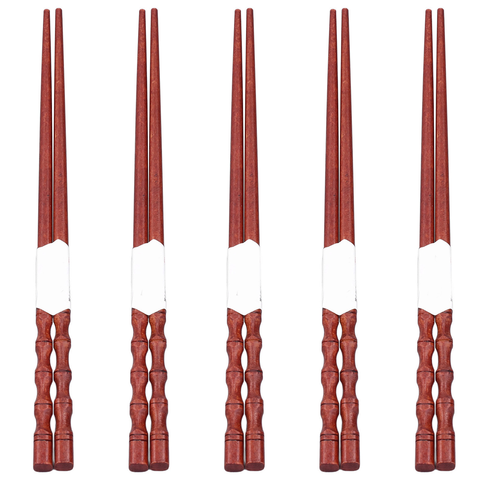 Paar Wiederverwendbare Essstäbchen, Rutschfestes Design, Natürliches Mahagoni, Leicht, Komfortabel, Abwaschbar, Für Partys Und Hochzeiten
