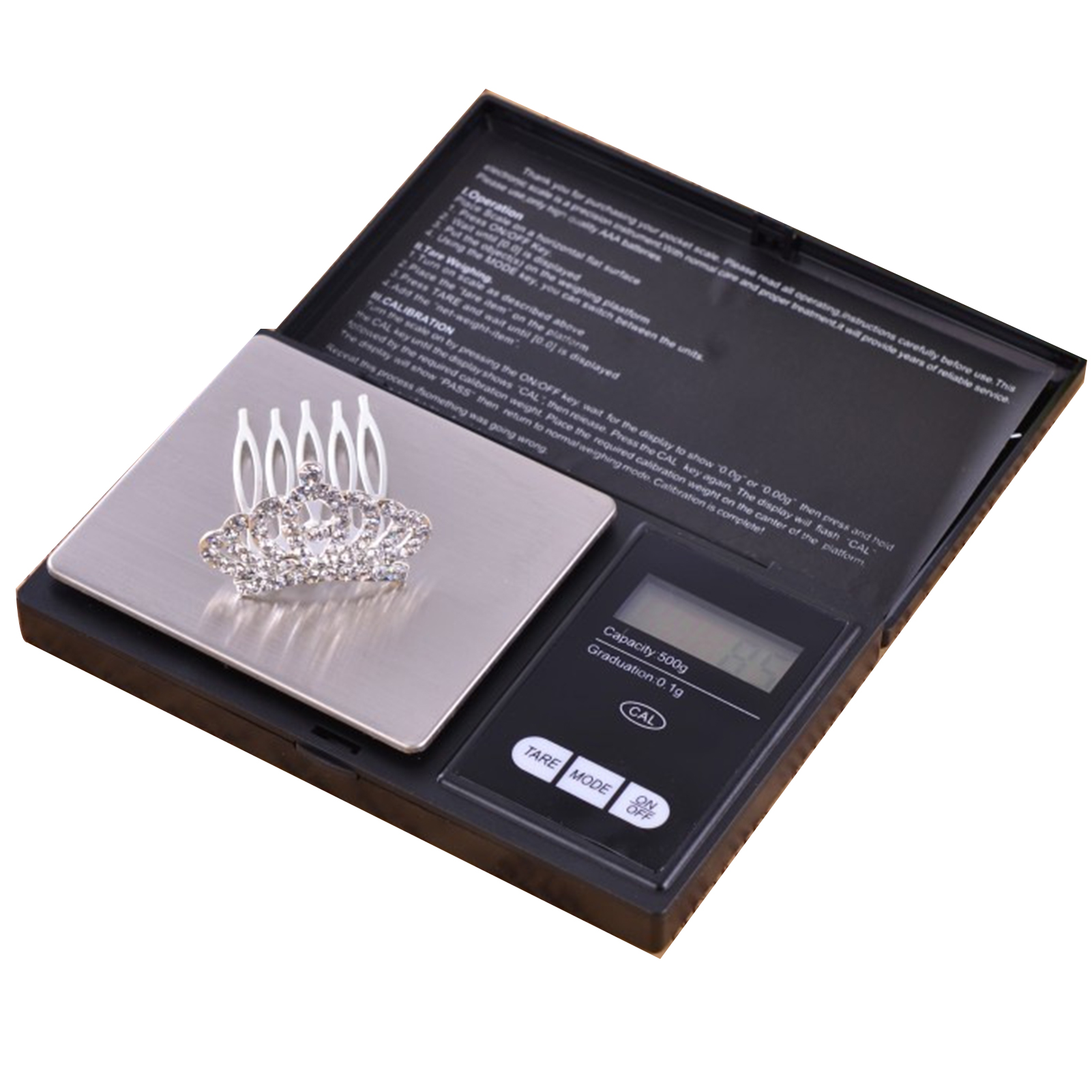 Hochpräzise Elektronische Waage Für Schmuck Und Lebensmittel, Mit Lcd-bildschirm, 200 G/0,01 G.