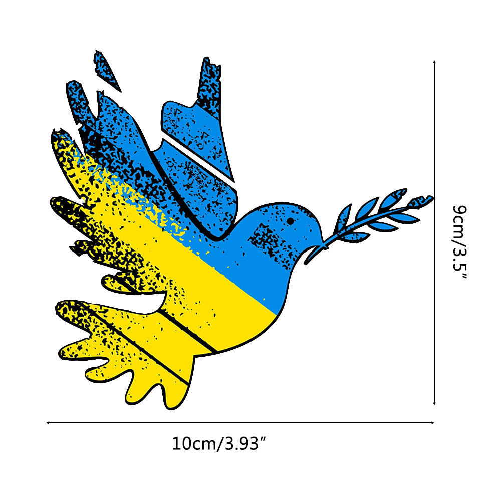 Frieden In Der Ukraine Aufkleber Mit Friedenstaube, Dekorationsaufkleber Für Auto, Heckscheibe, Kühlschrank, Möbel, Uv-beständiger Aufkleber