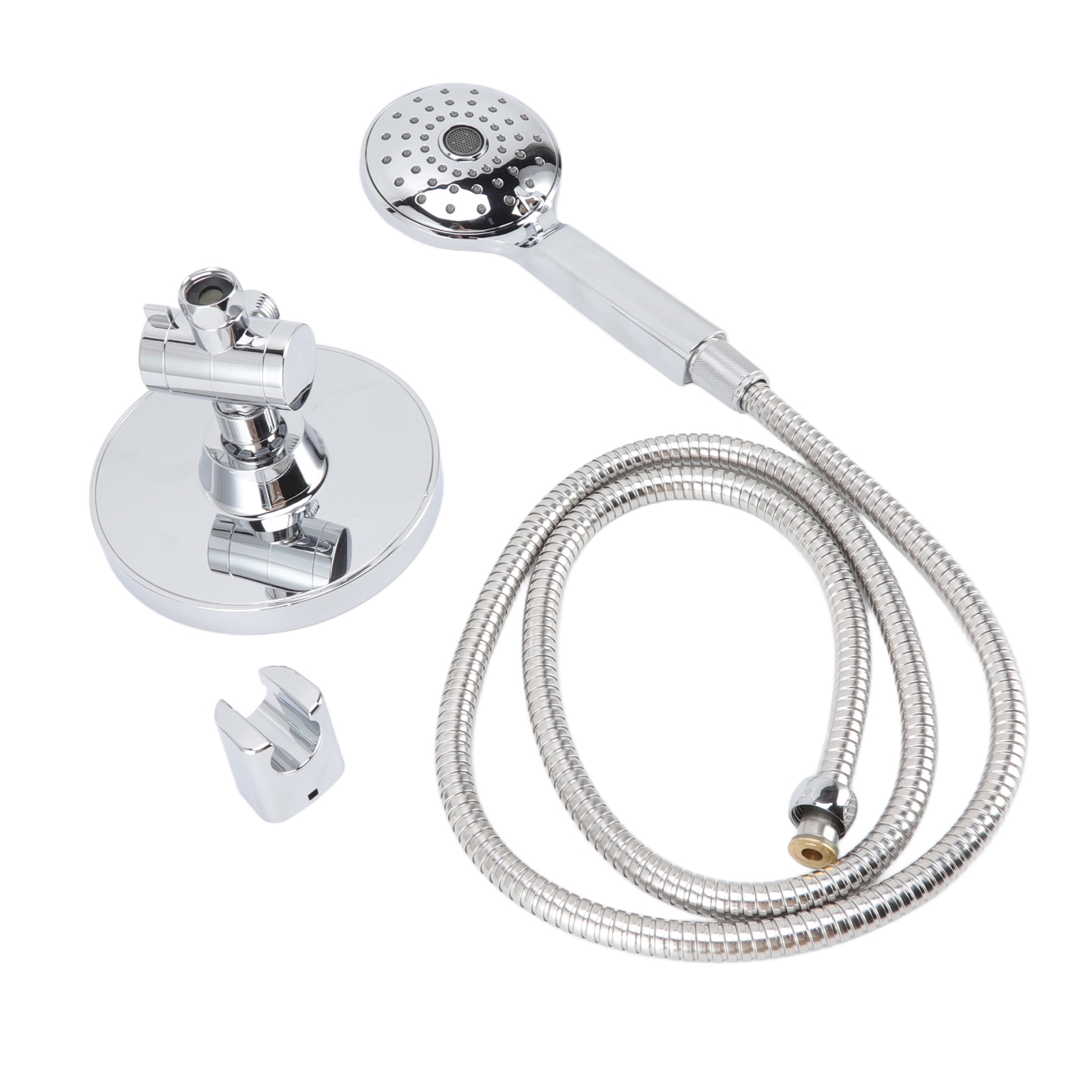 Galvanisiertes Handbrauseset Mit G1/2-gewinde, Abs-hochdruckduschkopf Und Flexiblem Schlauch Für Das Badezimmer