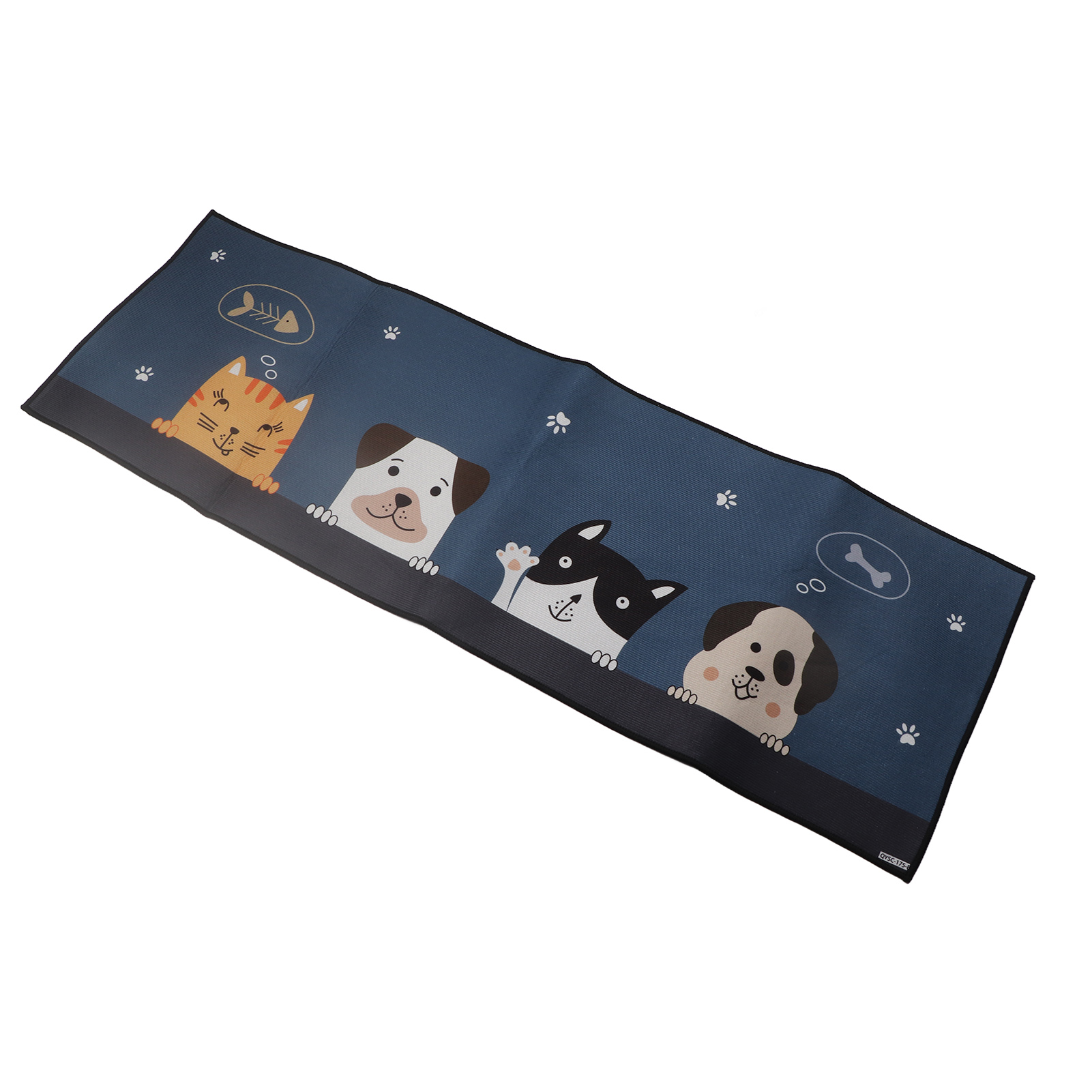 Rutschfeste, Bequeme Und Strapazierfähige Fußmatte Mit Niedlichem „want To Eat Bones“-motiv (40 X 120 Cm). Ideal Für Küche, Wohnzimmer, Bad Und Eingangsbereich.