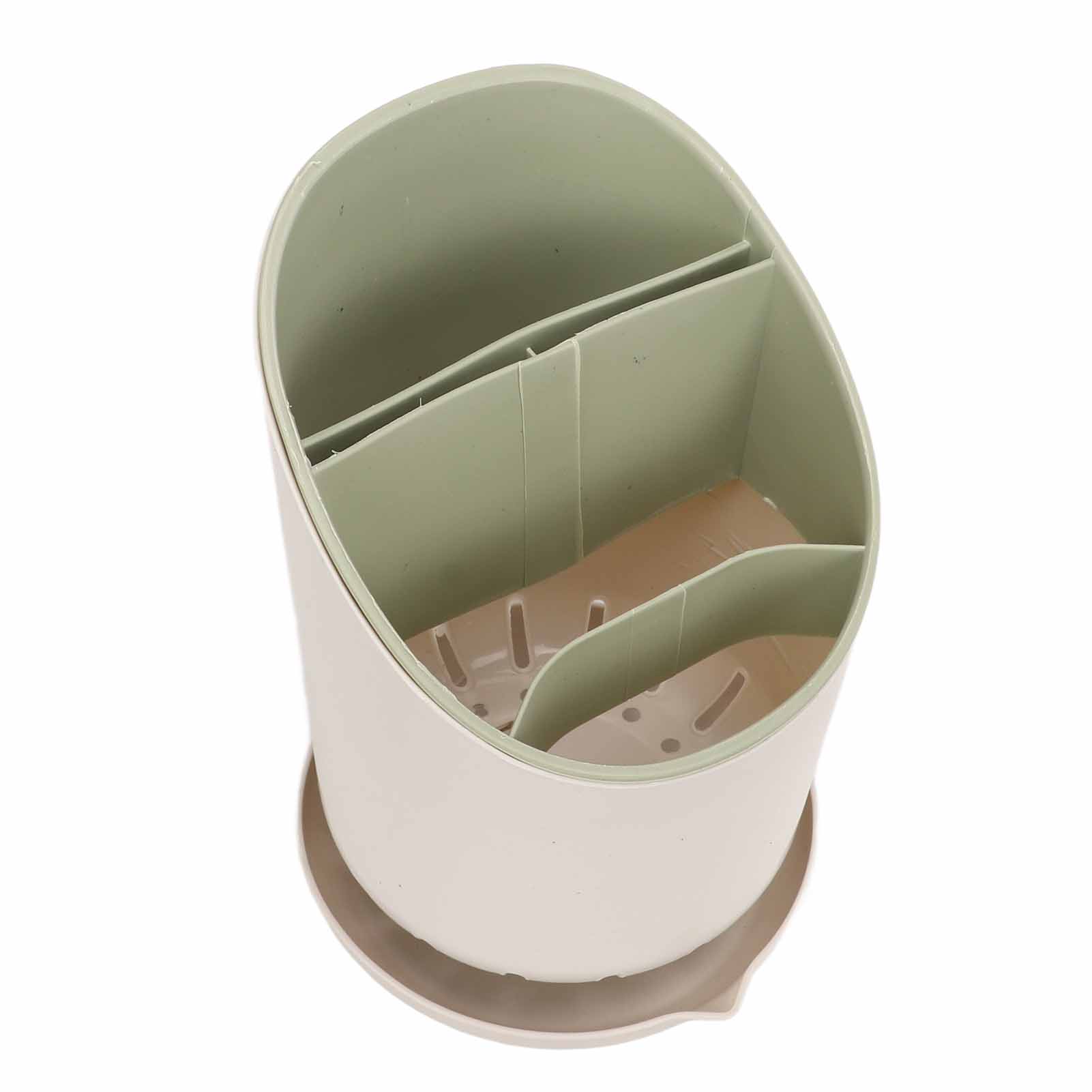 Besteckhalter, Essstäbchen-aufbewahrungskorb, Löffelabtropfer, Grüner Küchenorganizer