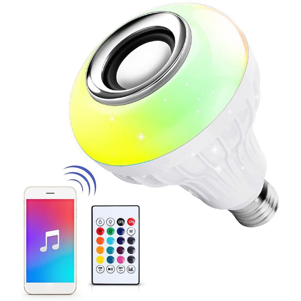 Bluetooth-led-rgb-lampe Mit Farbwechsel Und Musikfunktion, Inklusive Fernbedienung, Für Partys, Zuhause, Schlafzimmer Und Bars