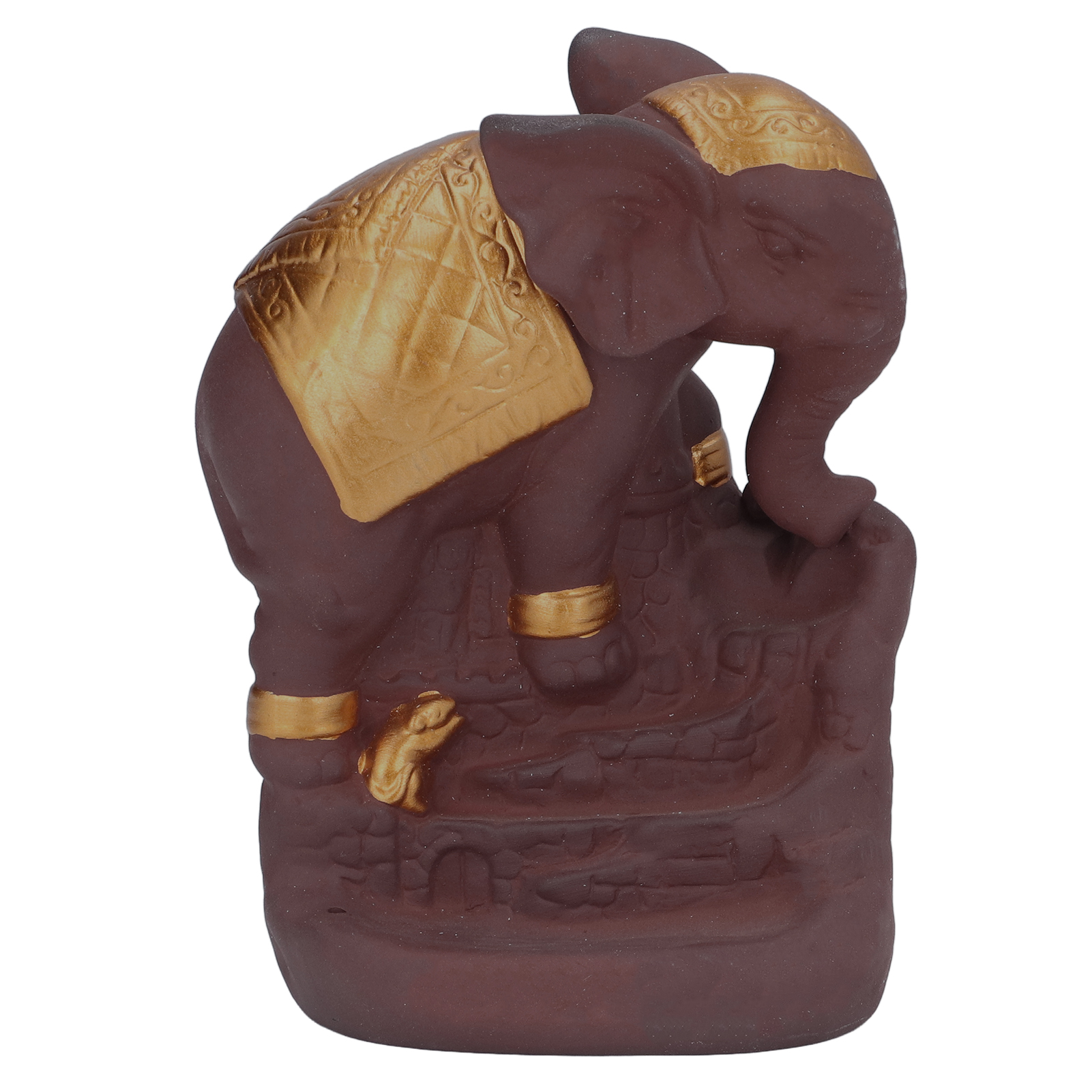 Räuchergefäß Elefant Rückfluss Wasserfall Keramik Aromatherapie Halter Mit 20 Räucherkegeln Und 1 Kissen