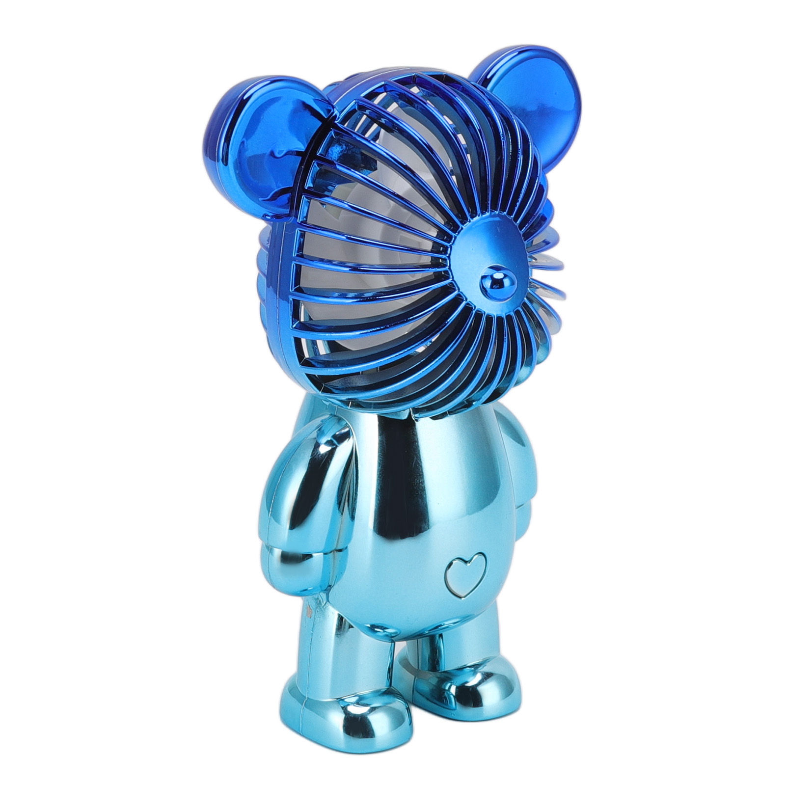 Tragbarer Handventilator, Niedliches Bärenmotiv, Usb-aufladbar, Ideal Für Büro, Schlafzimmer Und Leseecke (a3-format).