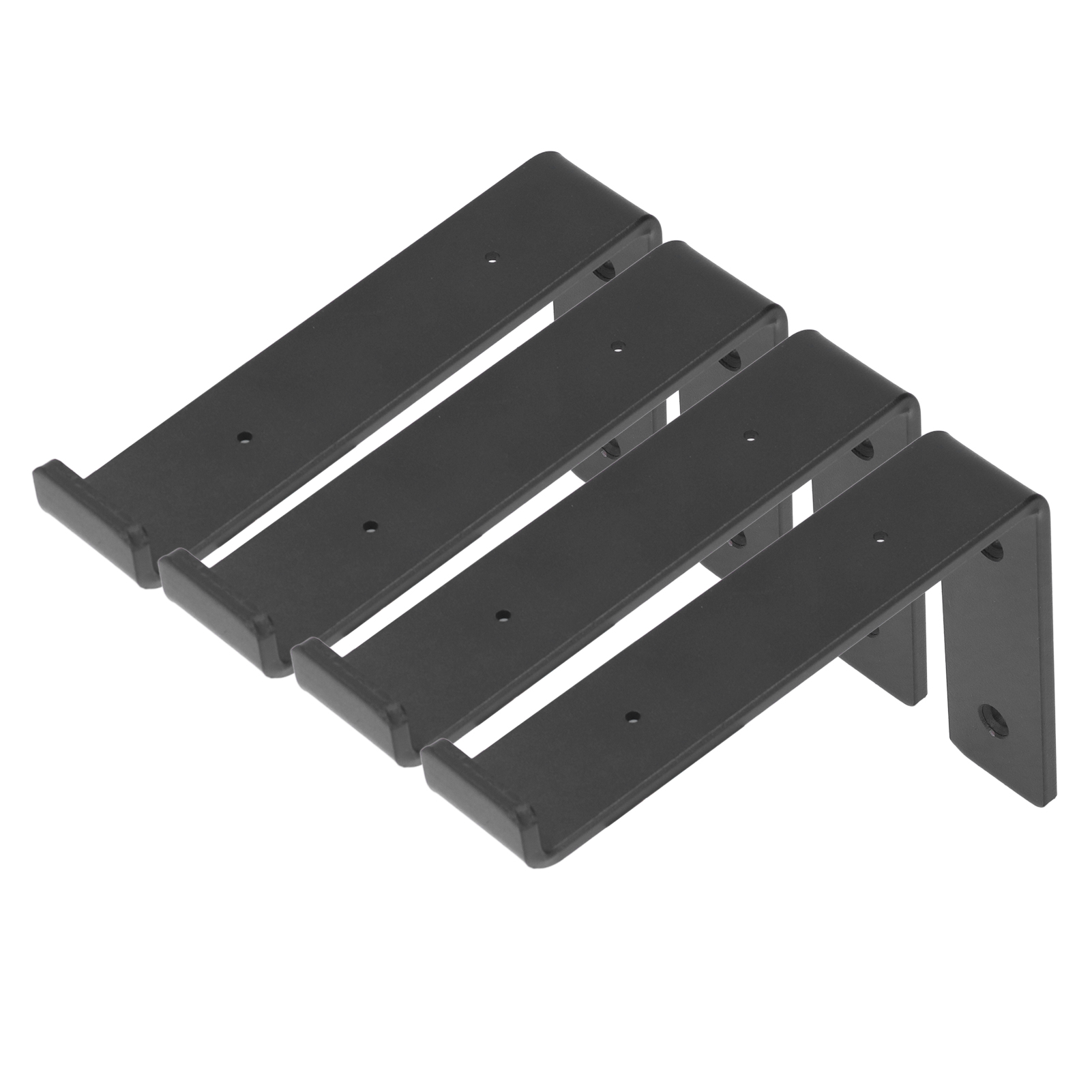 4er-set Regalhalterungen, Robust Und Langlebig, Aus Kohlenstoffstahl, Mit Markantem Design, Vielseitig Einsetzbar, Dekorative Regalhalterungen