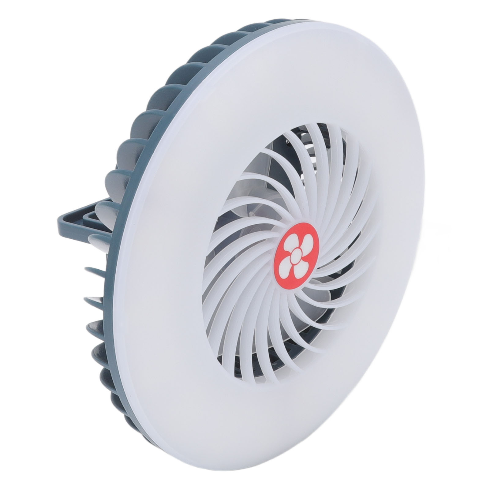 Tragbarer Campingventilator Mit Led-licht, Magnethaken Und Usb-ladefunktion Für Notfallsituationen Im Freien.