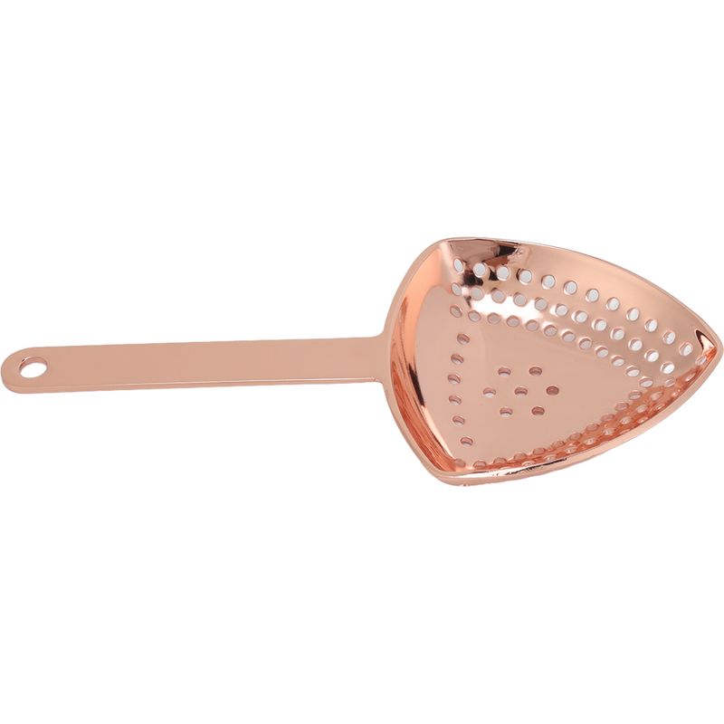 Unzerbrechliches Dreieckiges Cocktailsieb, Rostfrei, Feine Filtration, Dekorativ Und Professionell, Kupferbeschichtet, Für Bar Und Zuhause.