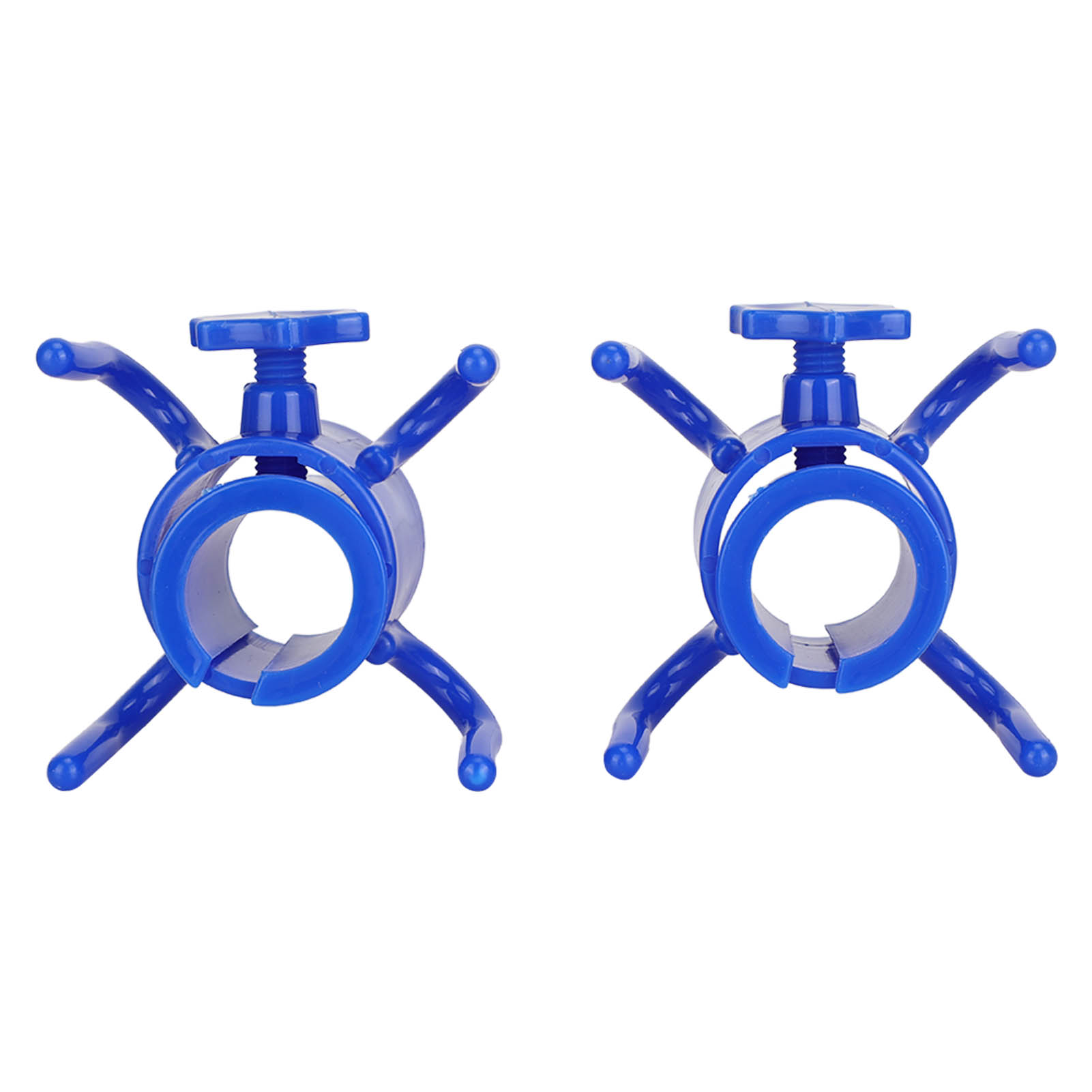 Set Mit 2 Strandhaken Aus Kunststoff, 4-armig, Zum Aufhängen Von Sonnenschirmen, Handtüchern, Hüten Und Sonnenbrillen (blau).