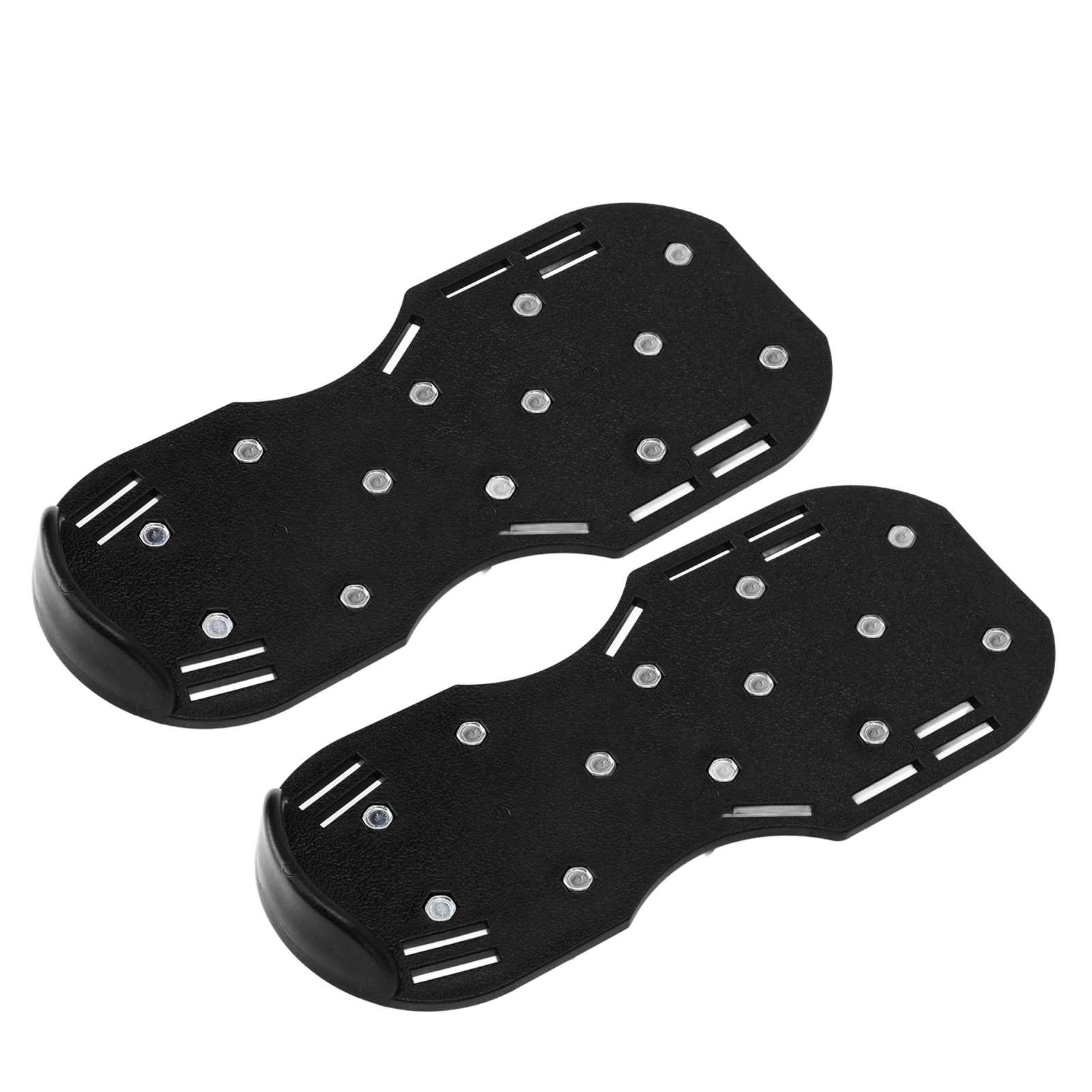 Handvertikutierer, Gartensandalen Mit Spikes, Rasenschuhe Mit Spikes Und Schnallenriemen Aus Zinklegierung, Schwarz