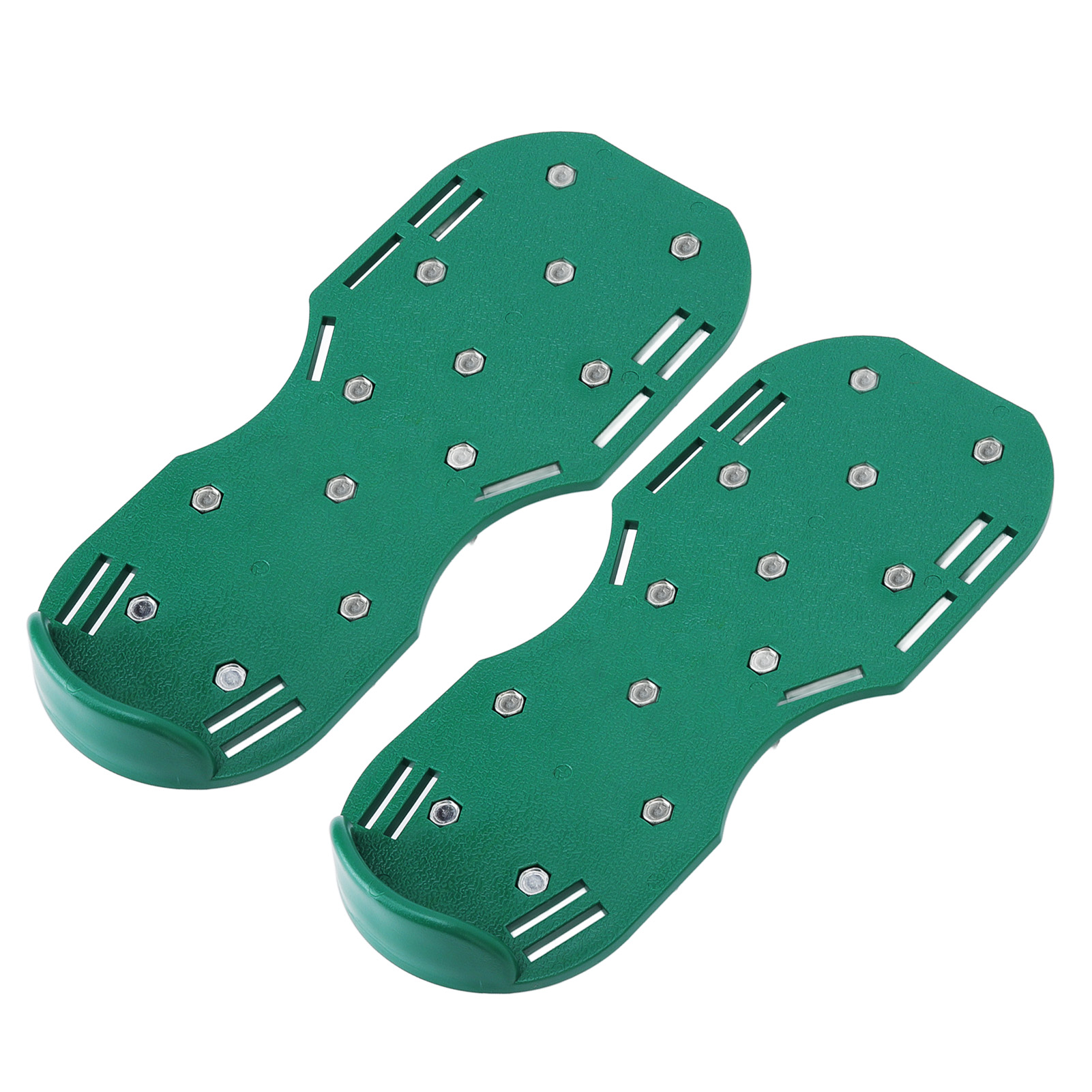 Handvertikutierer, Gartensandalen Mit Spikes, Rasenschuhe Mit Spikes Und Schnallenriemen Aus Zinklegierung, Grün