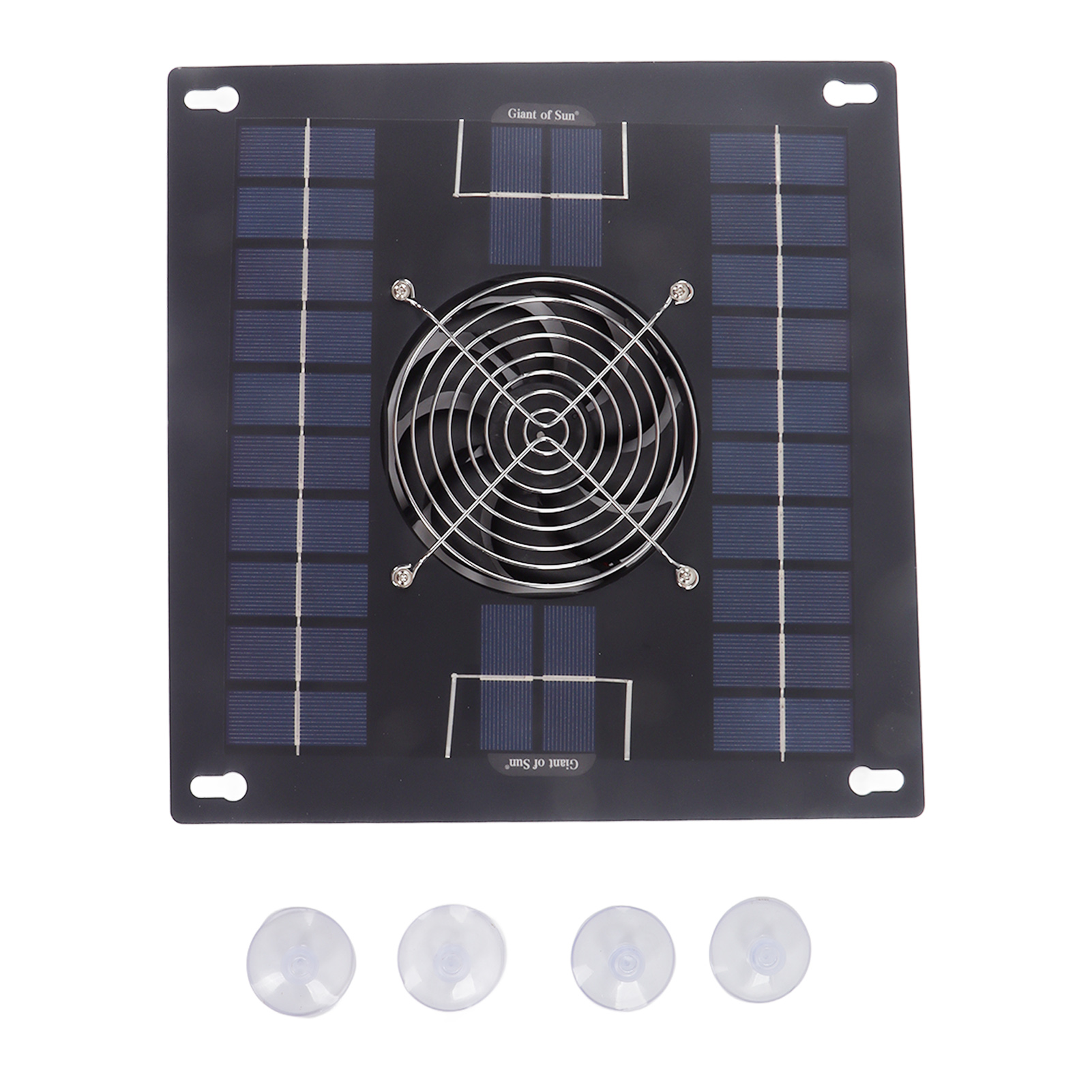 Abluftventilator-set Mit Monokristallinen Solarmodulen Für Hühnerstall, Gewächshaus Oder Unterstand