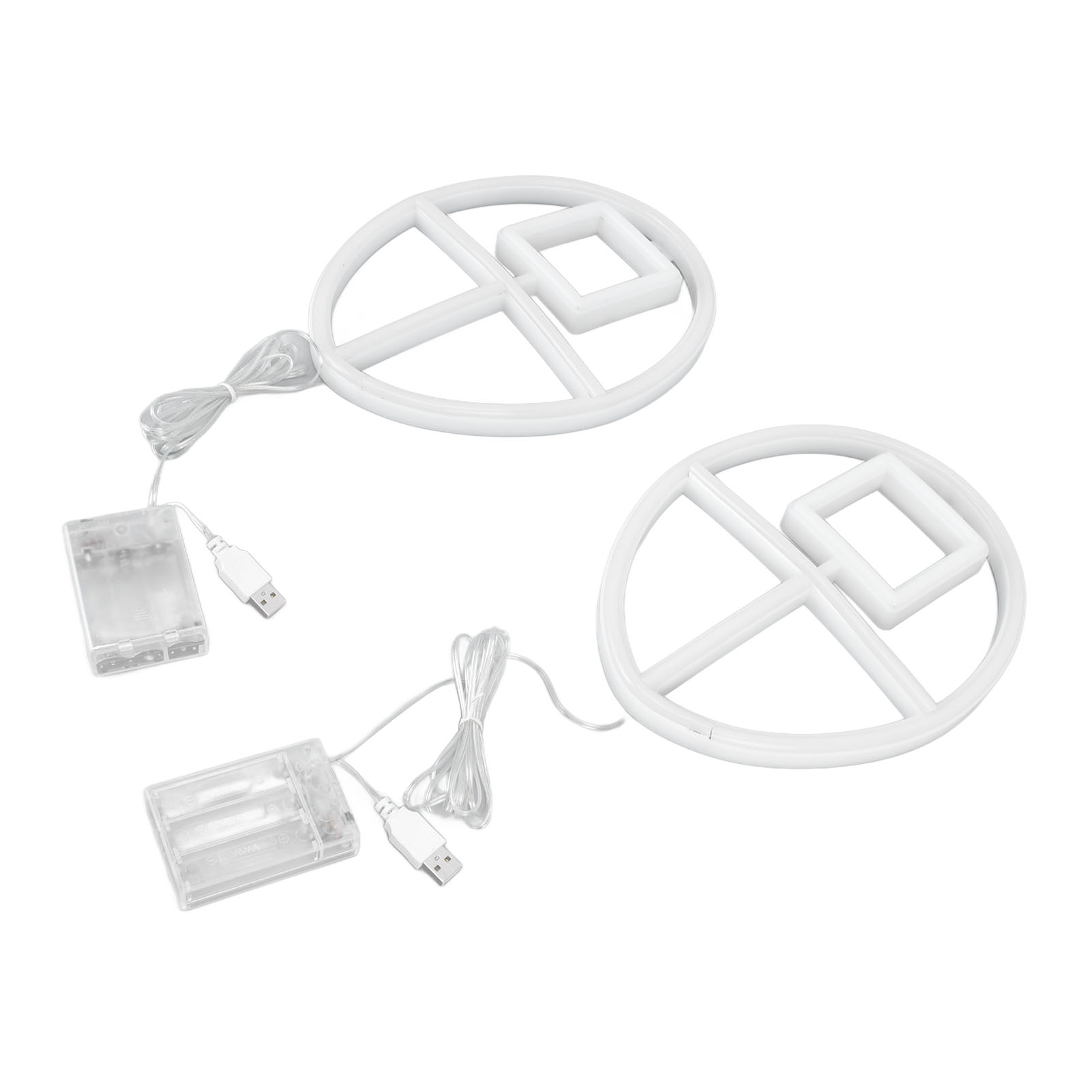 Stück Led-neon-leuchtschilder, Ip45 Wasserdicht, Dual-netzteil, Niederspannungsisolierung, Neon-nachtlichter Für Zimmer, Rosa + Warmweiß
