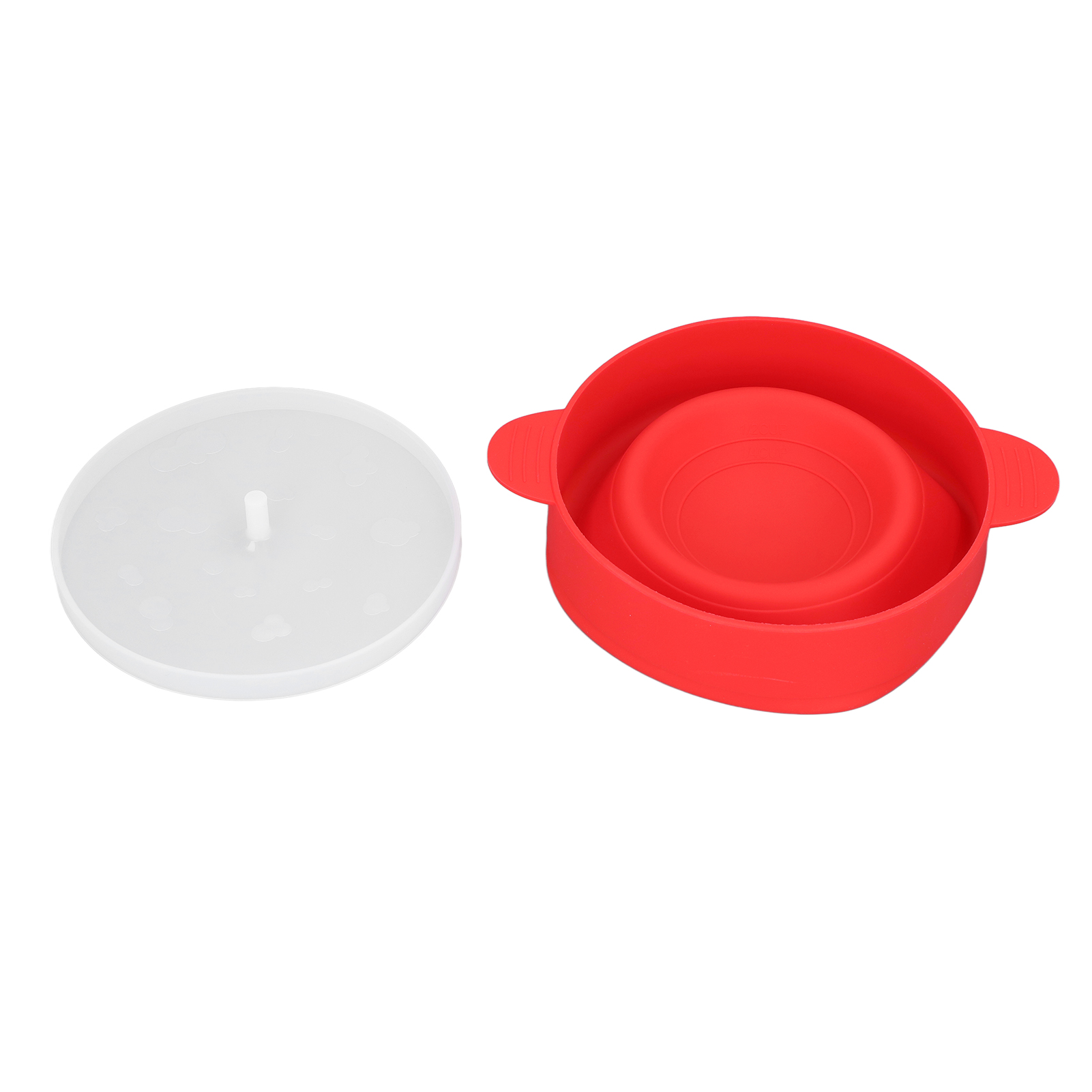 Großer Mikrowellen-popcorn-maker Mit Deckelgriff, Bpa-frei, Faltbar, 40℃ Bis +230℃, Diy-popcornschüssel Aus Lebensmittelechtem Silikon (rot)
