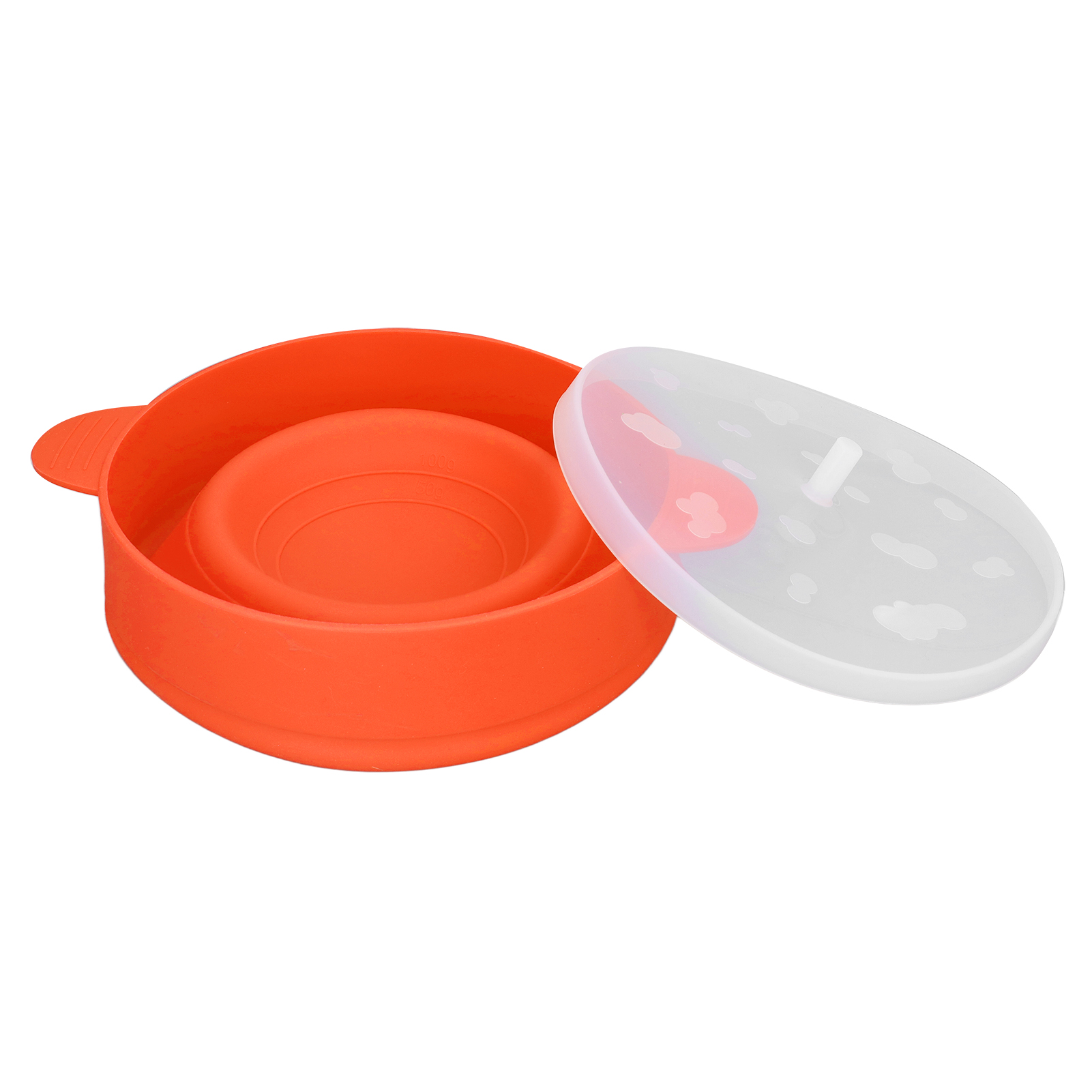 Große Mikrowellen-popcornmaschine Mit Deckel Und Griff, Bpa-frei, Faltbar, 40℃ Bis +230℃, Diy-popcornschüssel Aus Lebensmittelechtem Silikon (orange)