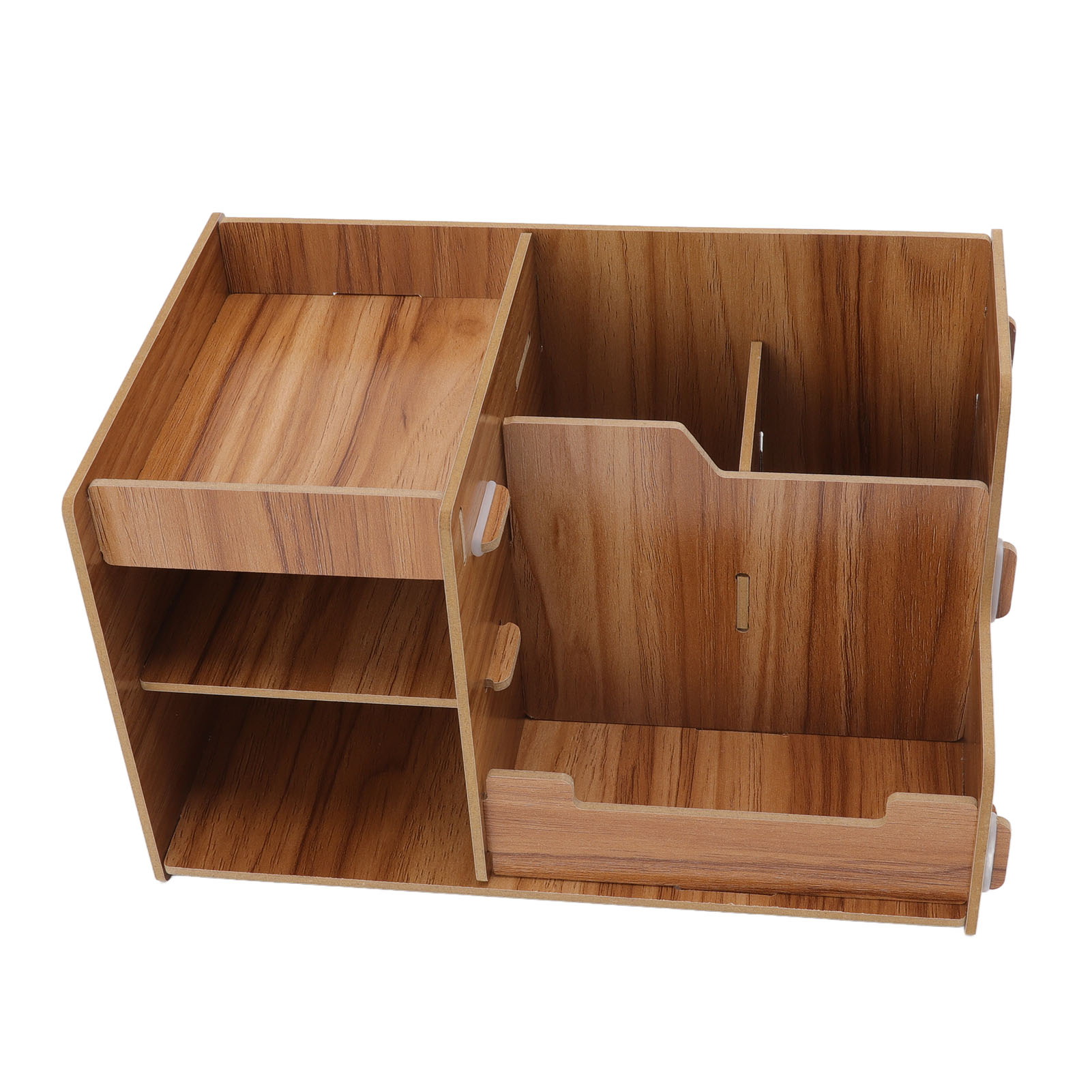 Mehrstufiges Schreibtischregal Aus Holz, Platzsparende Aufbewahrungsbox Für Zuhause, Büro Oder Schule