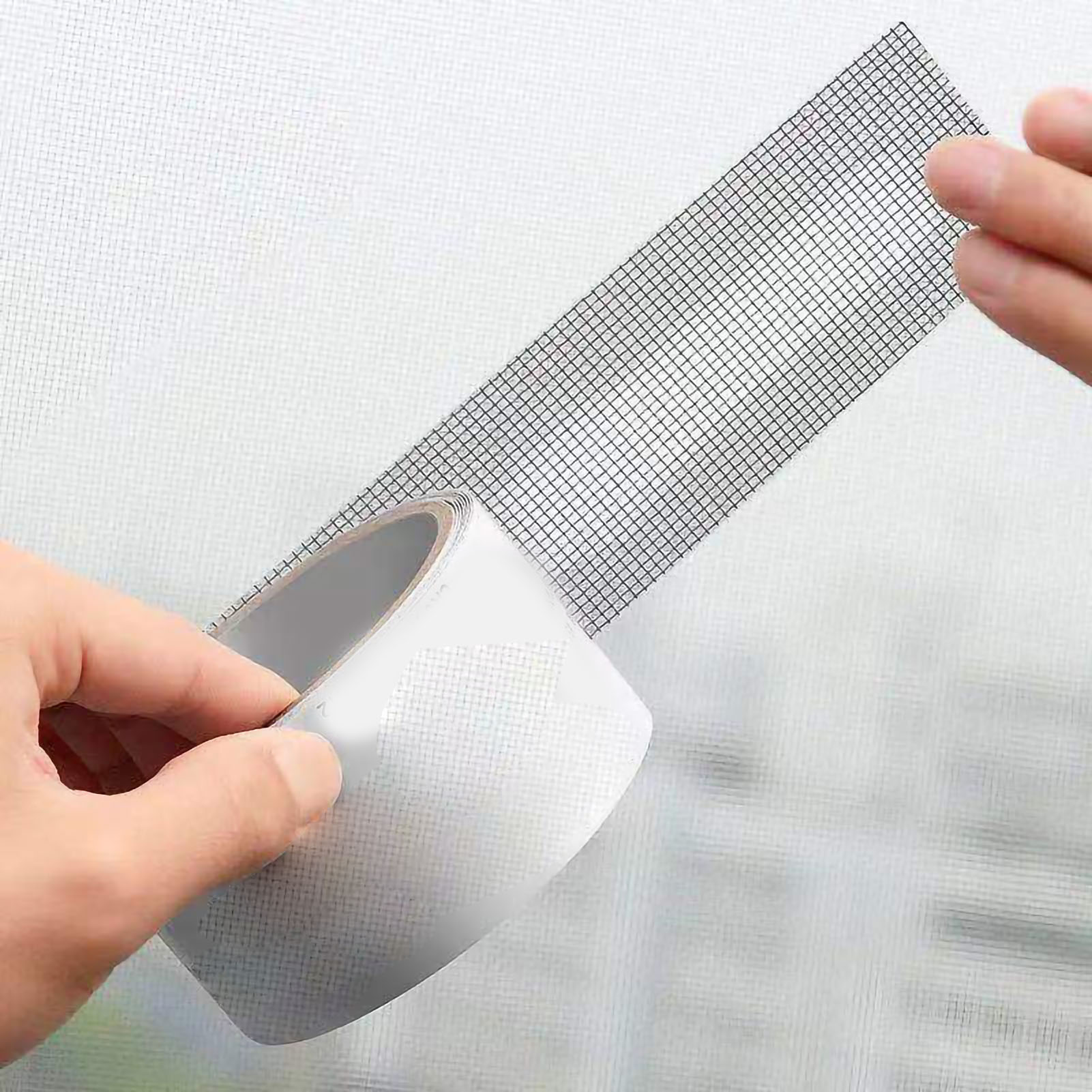 Feinmaschiges Klebeband Zur Reparatur Von Löchern In Moskitonetzen, 5 Cm X 2 M (schwarz), 5 Cm X 2 M