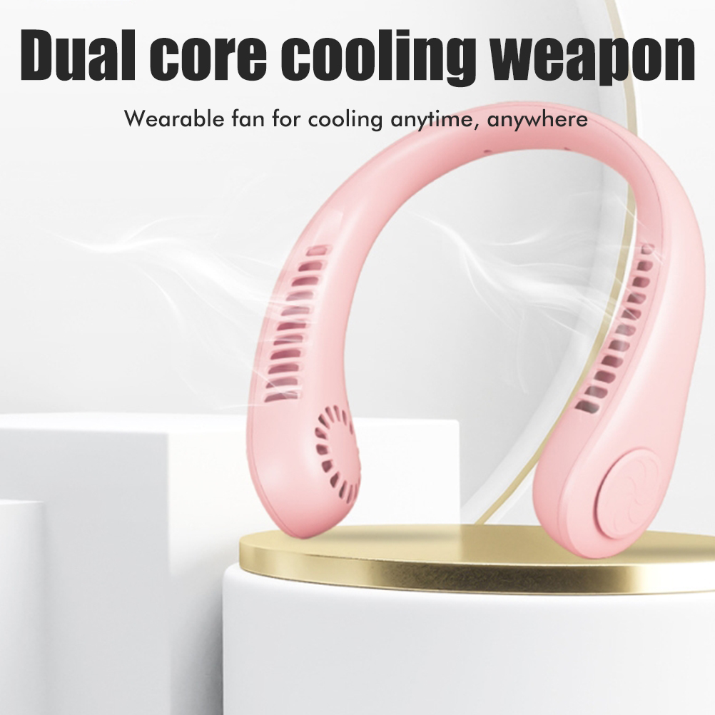 Tragbarer, Freihändiger, Wiederaufladbarer Nackenventilator Ohne Rotorblätter Leistungsstark Und Leise, Ideal Für Outdoor-sport, Büro Und Reisen. Perfekt Für Sport, Reisen Und Büro.