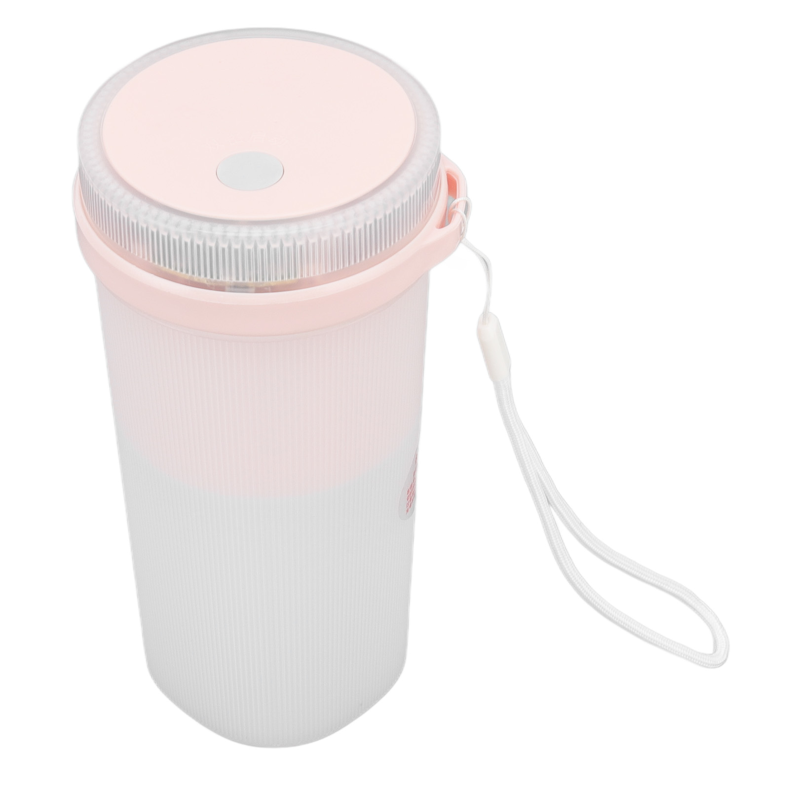 300 Ml Usb-wiederaufladbarer Elektrischer Mixer Mit Sicherheitsverriegelungsbecher, 6 Klingen Und Auslaufsicherer, Blauer Und Rosafarbener Lichtanzeige.