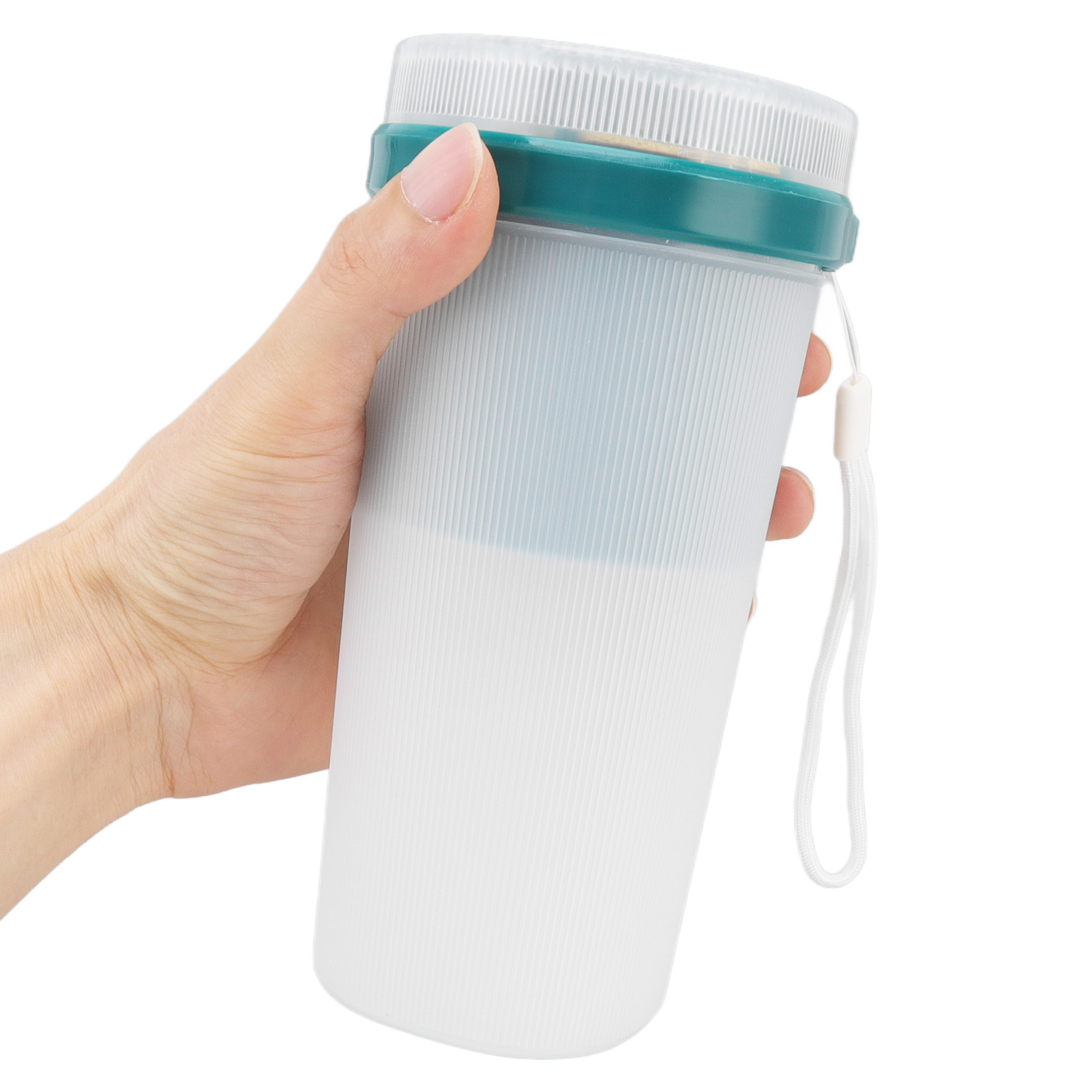 Elektrischer Entsafter Mit 300 Ml Fassungsvermögen, Usb-anschluss, Sicherheitsbecher, 6-klingen-design, Wasserdicht Und Mit Blauer Lichtanzeige Für Den Heimgebrauch (umweltfreundlich).