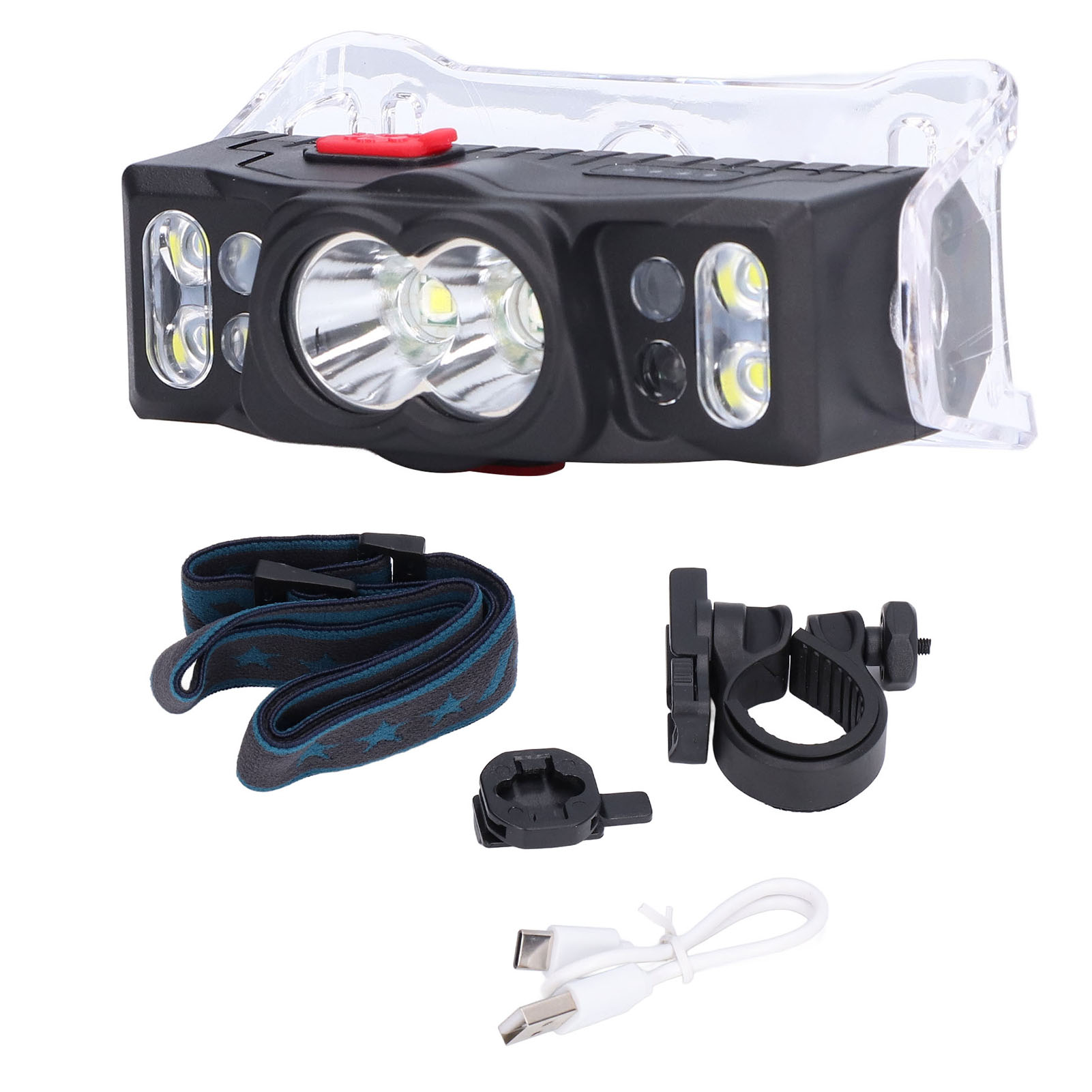 Mini-led-stirnlampe, Wiederaufladbar, Intelligenter Sensor, Wasserdicht, Usb-ladefunktion Mit Akkuanzeige, Magnetverschluss