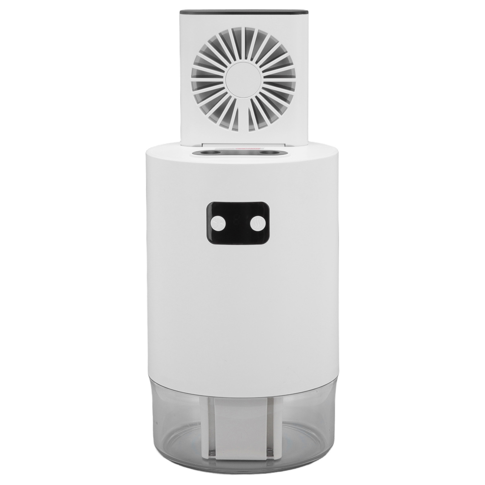 2-in-1 Luftbefeuchter-ventilator, 1000-ml-wassertank, Usb-ladefunktion, 3-stufiger Ventilator, Doppelte Vernebelungsfunktion Und Fernbedienung.