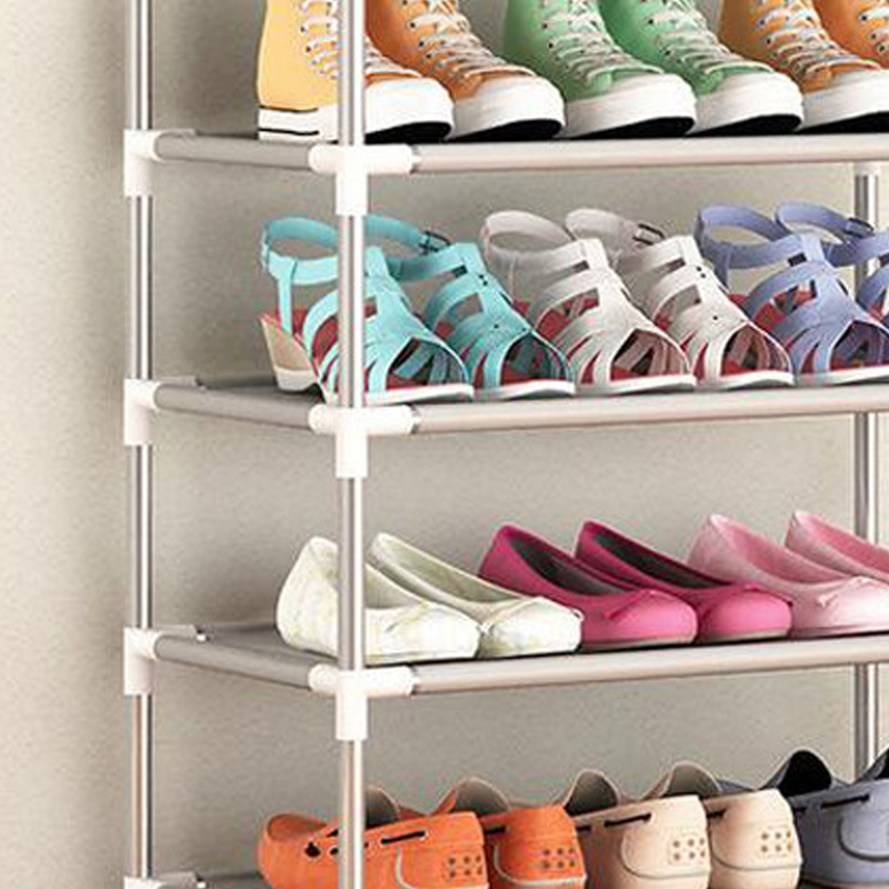 Stapelbares, Mehrstöckiges Schuhregal Aus Atmungsaktivem Und Druckbeständigem Kunststoff, Ideal Für Studentenzimmer (5 Ebenen).