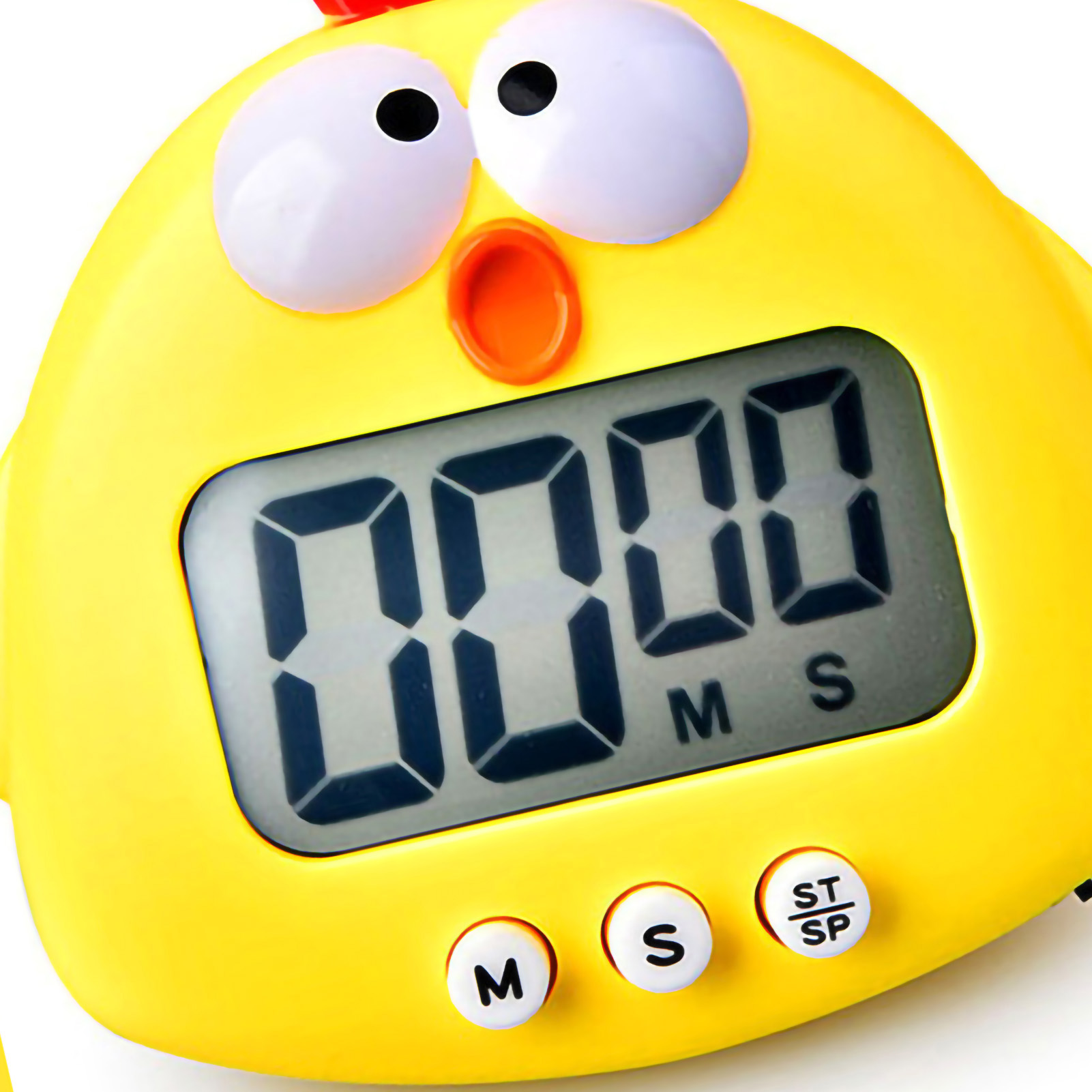 Digitaler Magnettimer Für Schüler, 100 Minuten, Mit Batterien, Niedliches Küken-design, Ideal Für Die Küche.