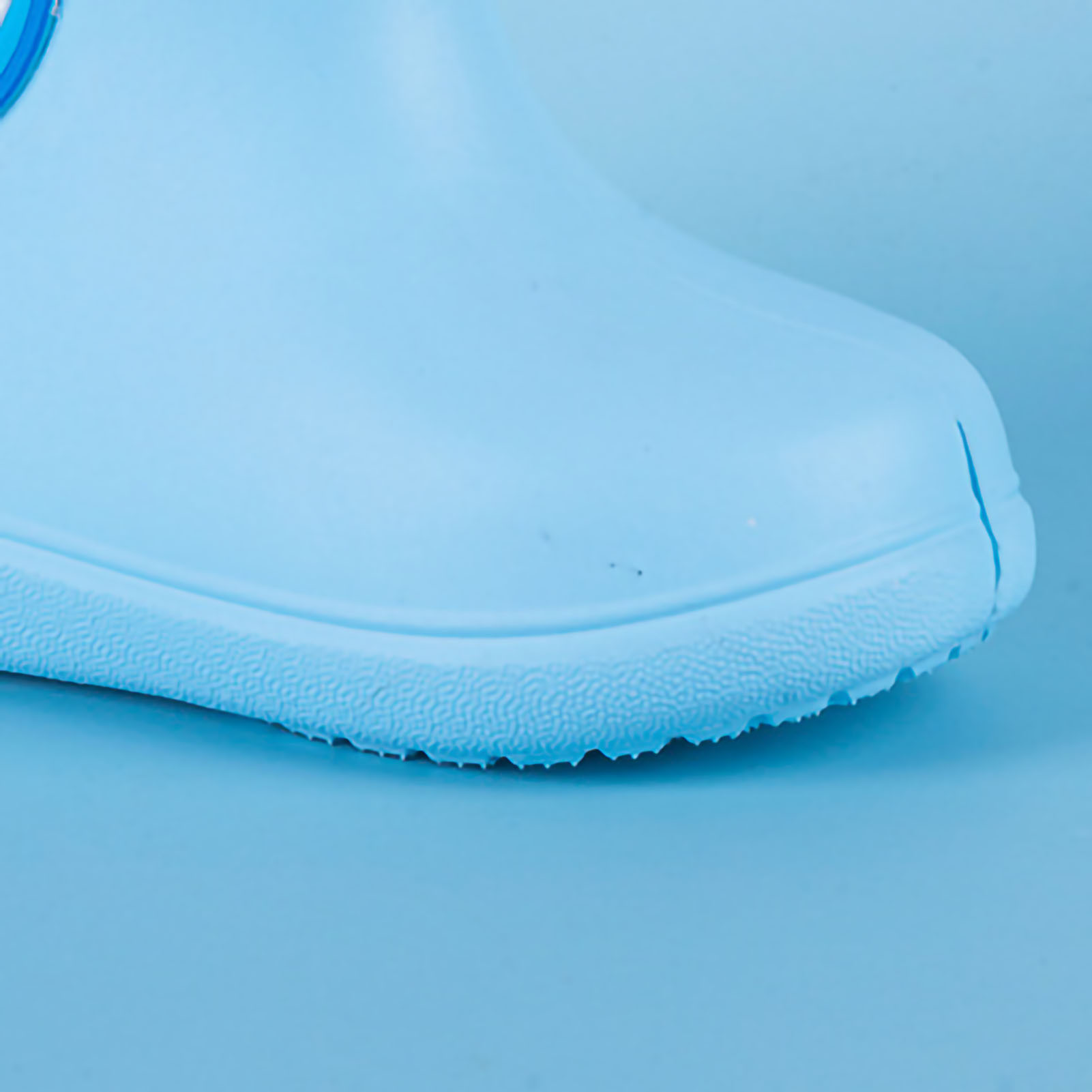 Bequeme Kinder-regenstiefel, Niedliches Cartoon-design, Mittelhoher Schaft, Hellblau, 150 Mm