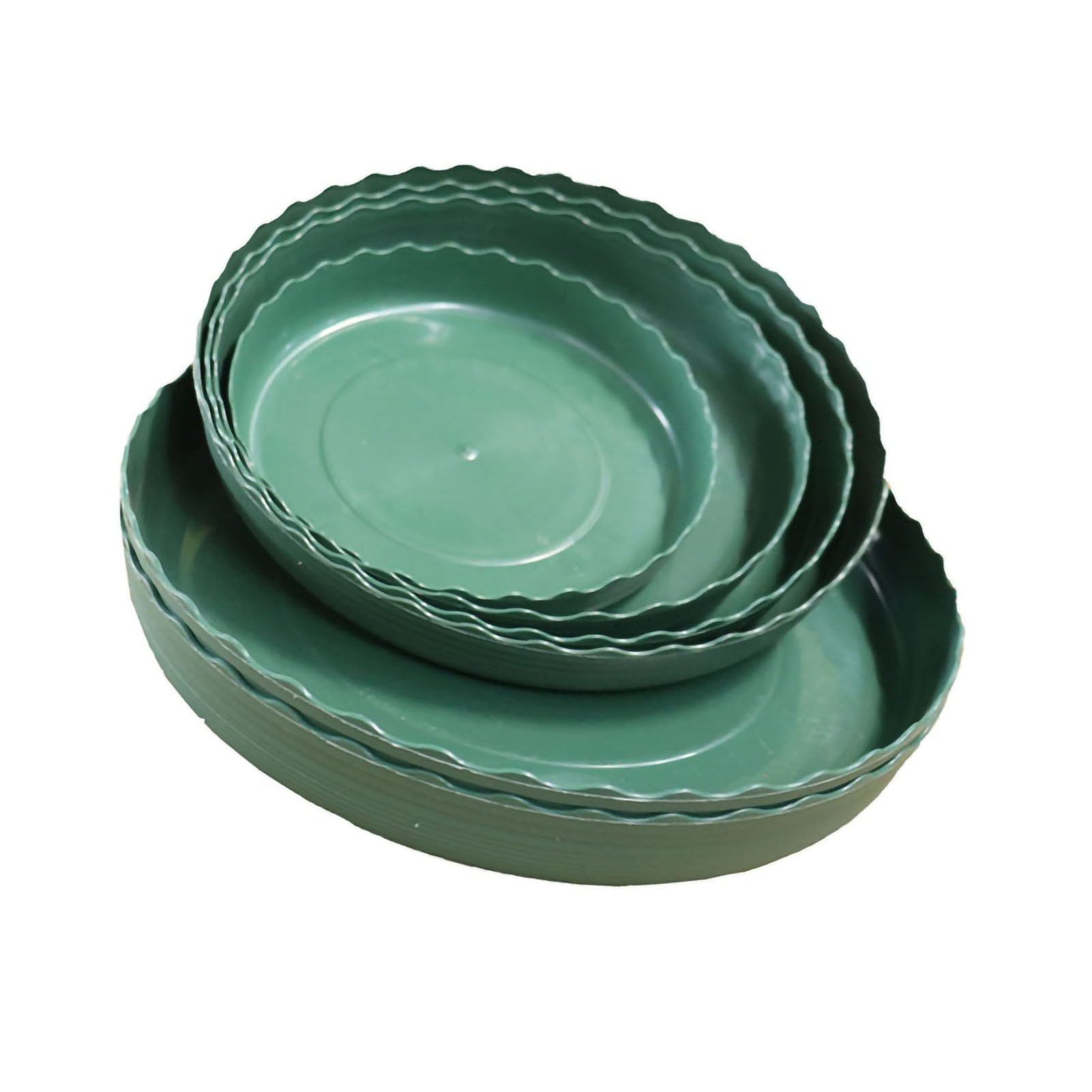 Multifunktionaler Runder Pp-blumentopf, 7,6 Liter, Für Sämlinge Und Jungpflanzen, Mit Perforiertem Untersetzer. Maße: 23 X 22 X 19 Cm.