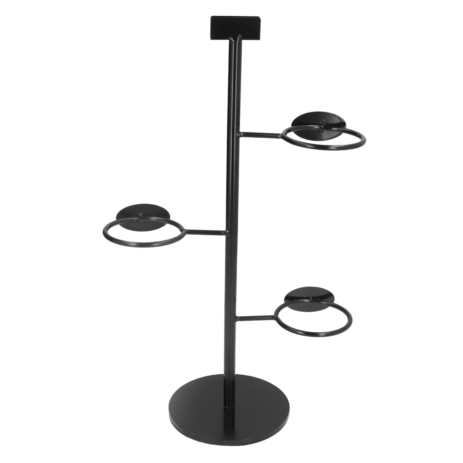 Dreifach-becherhalter, Schwarze Ausführung, Material: Eisen, Schlichter Und Eleganter Becherständer Für Partys Und Restaurants