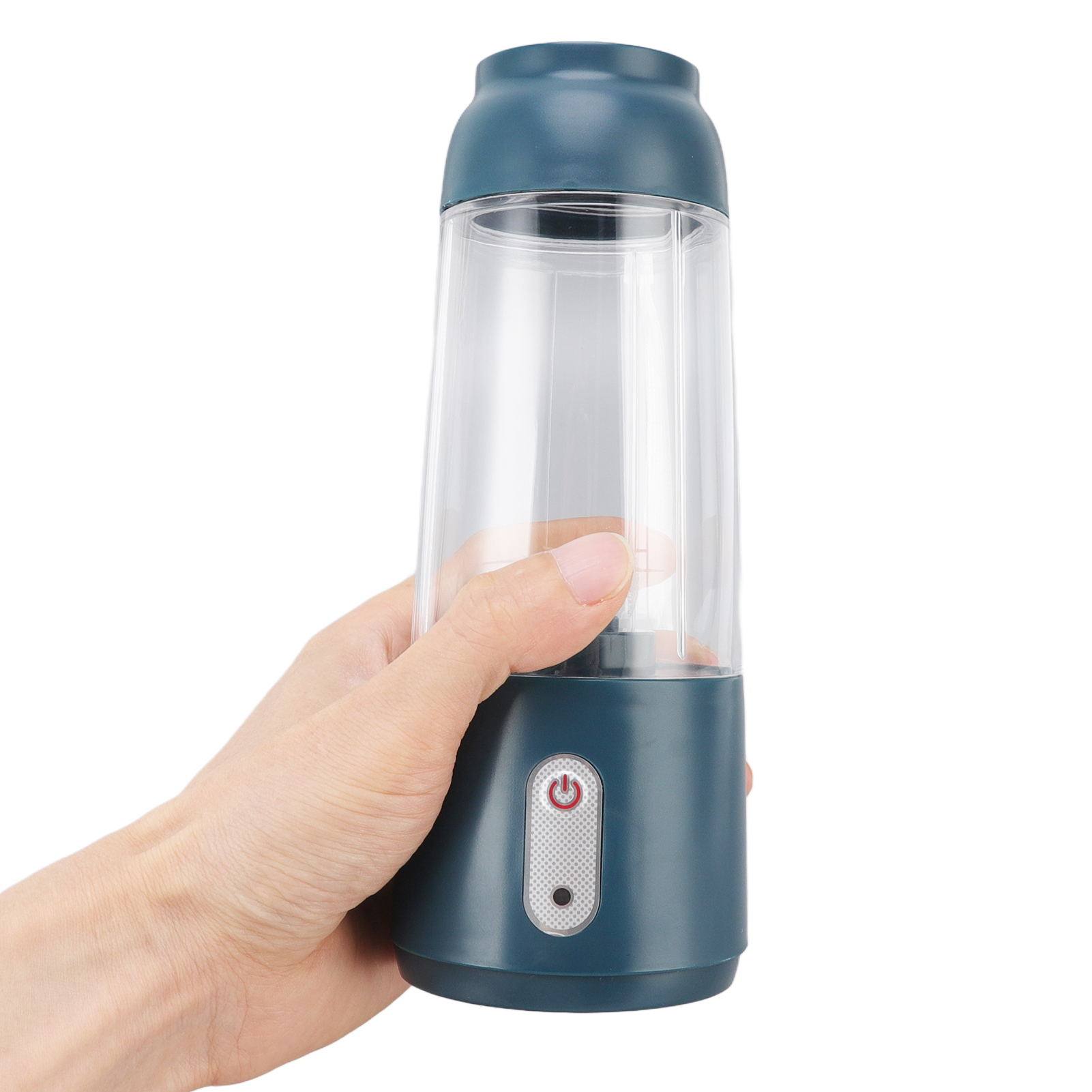 Elektrischer Zitrusentsafter Mit 300 Ml Fassungsvermögen, 1200-mah-akku, Einfache Bedienung, Usb-ladefunktion, Handliches Format, Dunkelgrün. Ideal Fürs Büro.