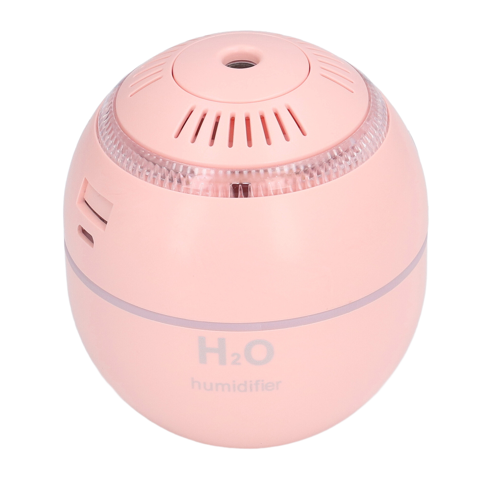Kugelförmiger Luftbefeuchter Für Den Haushalt, Bunter Rgb-licht-luftbefeuchter, Mini-luftbefeuchter Mit Wassernachfüllung, Rosa