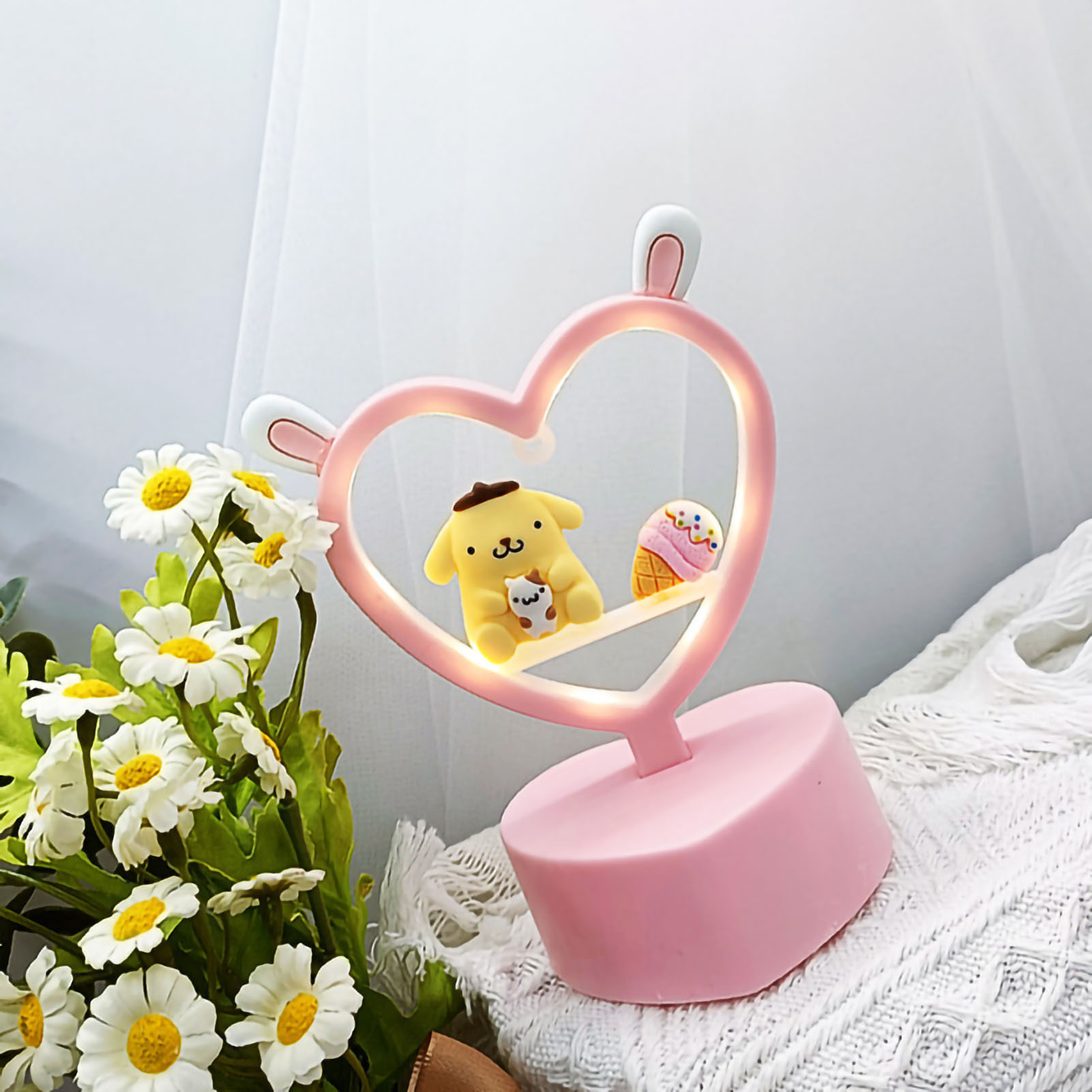 Schreibtisch-nachtlicht Mit Niedlichen Hasenohren, Dekorative Nachttischlampe Für Kinderzimmer, Babyzimmer Oder Studentenwohnheim, Modell 6