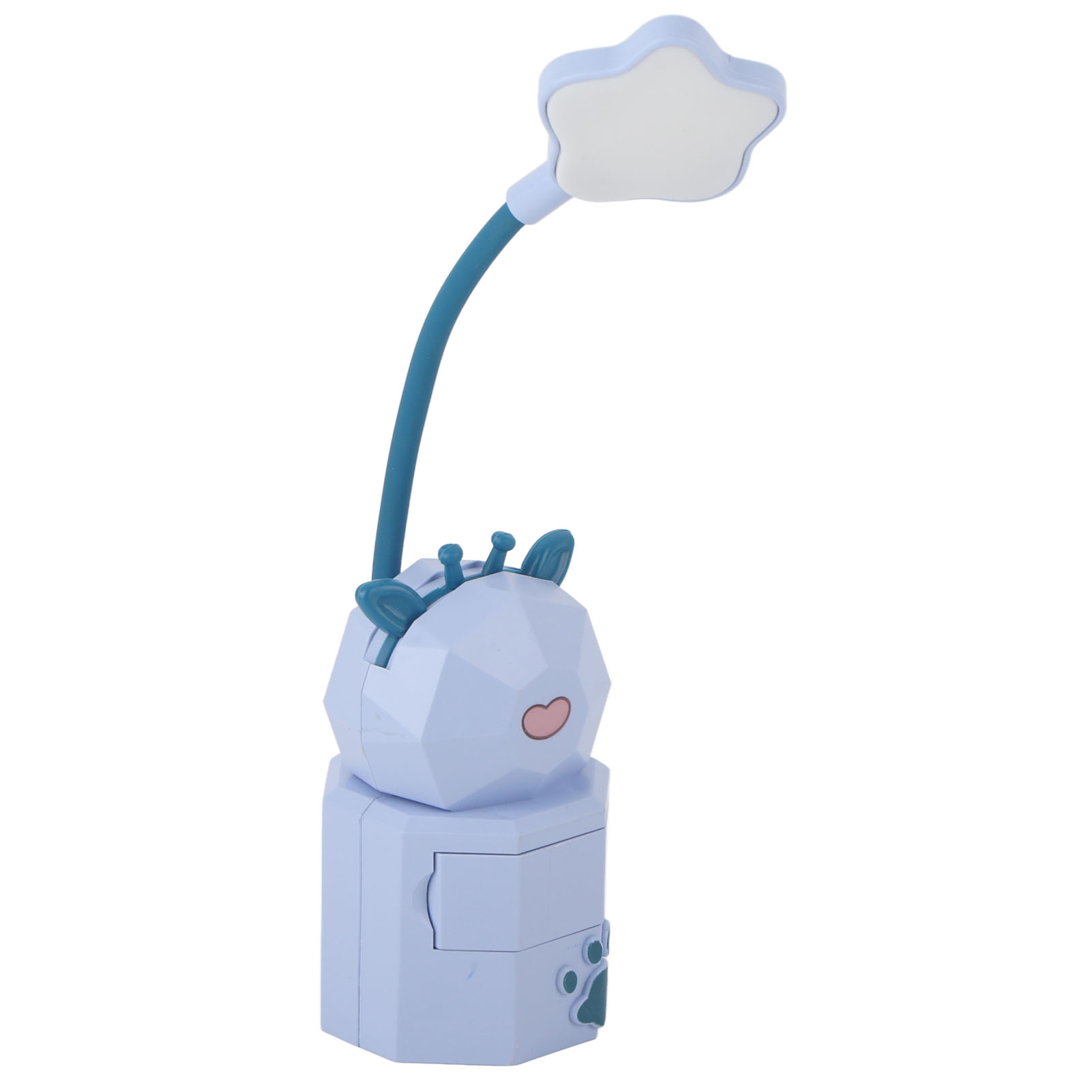 Kinderleselampe, Niedliches Design, Usb-ladefunktion, Warmes Licht, 360° Verstellbarer Schwanenhals, Sicheres Material, Lila.