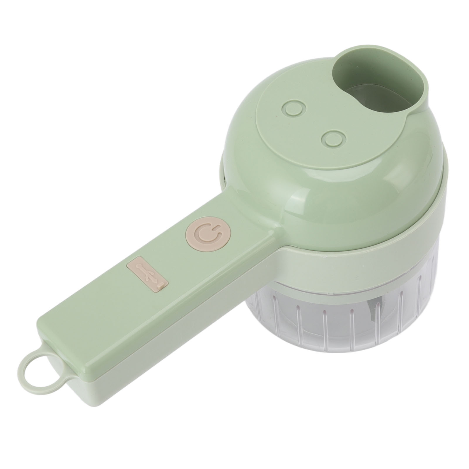 Tragbarer Knoblauchzerkleinerer Mit Usb-ladeanschluss, Wasserdichtem Gehäuse Und Edelstahlklinge