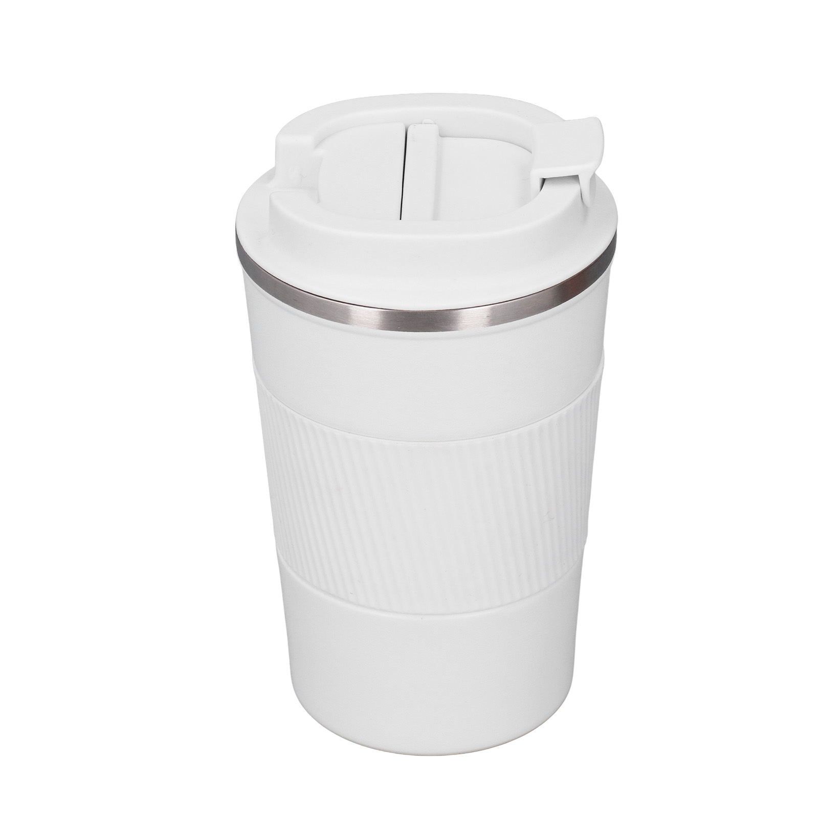 Vakuumbecher Aus Edelstahl Mit Auslaufsicherer Silikonhülle Und Deckel, Isolierter Kaffeebecher Für Unterwegs Im Auto, 510 Ml