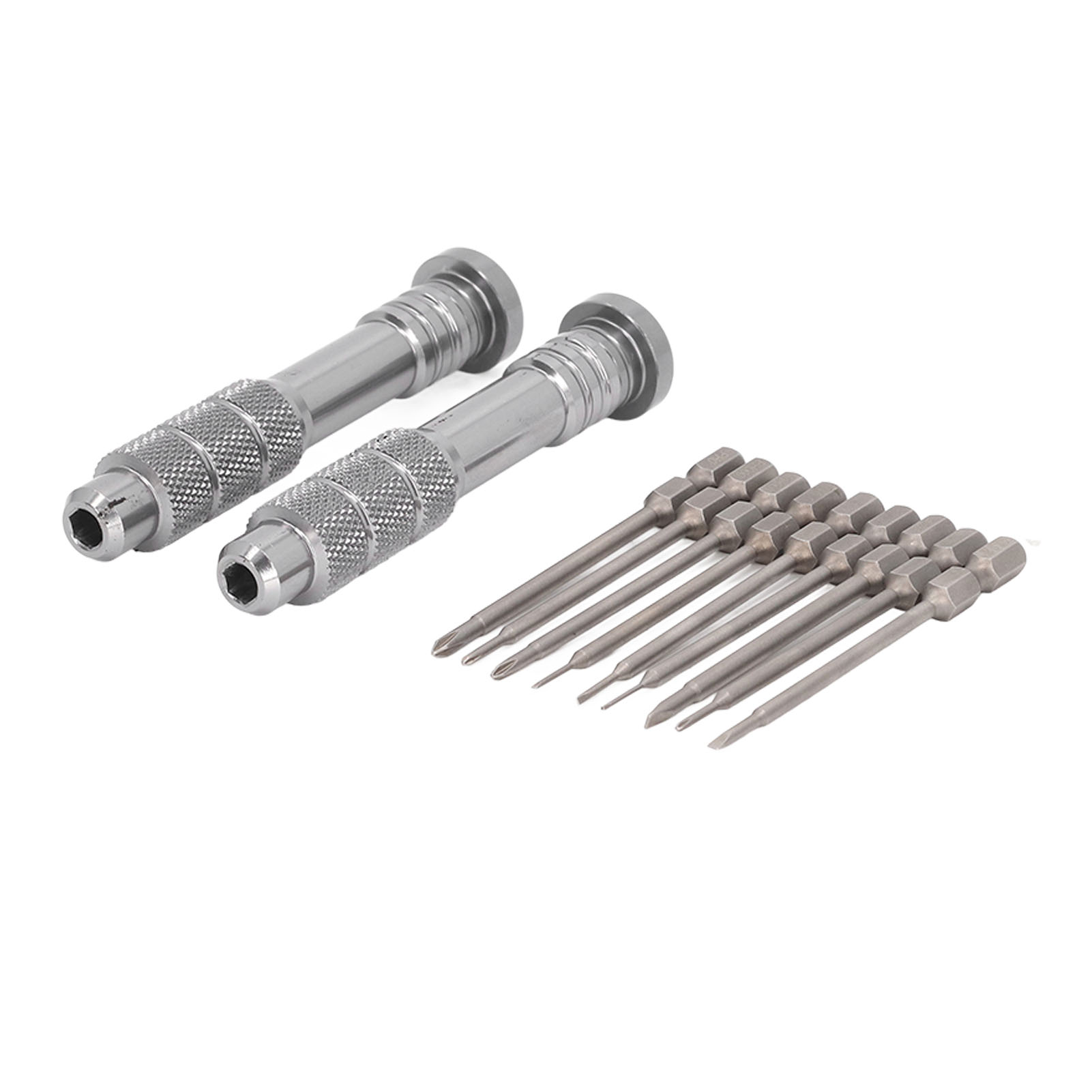 Schlitzschraubendreher-set Aus Stahl Mit 9 Bits Und 2 Griffen, Handwerkzeug Zur Wartung Von Kameraobjektiven Und Elektrischen Computerkomponenten.