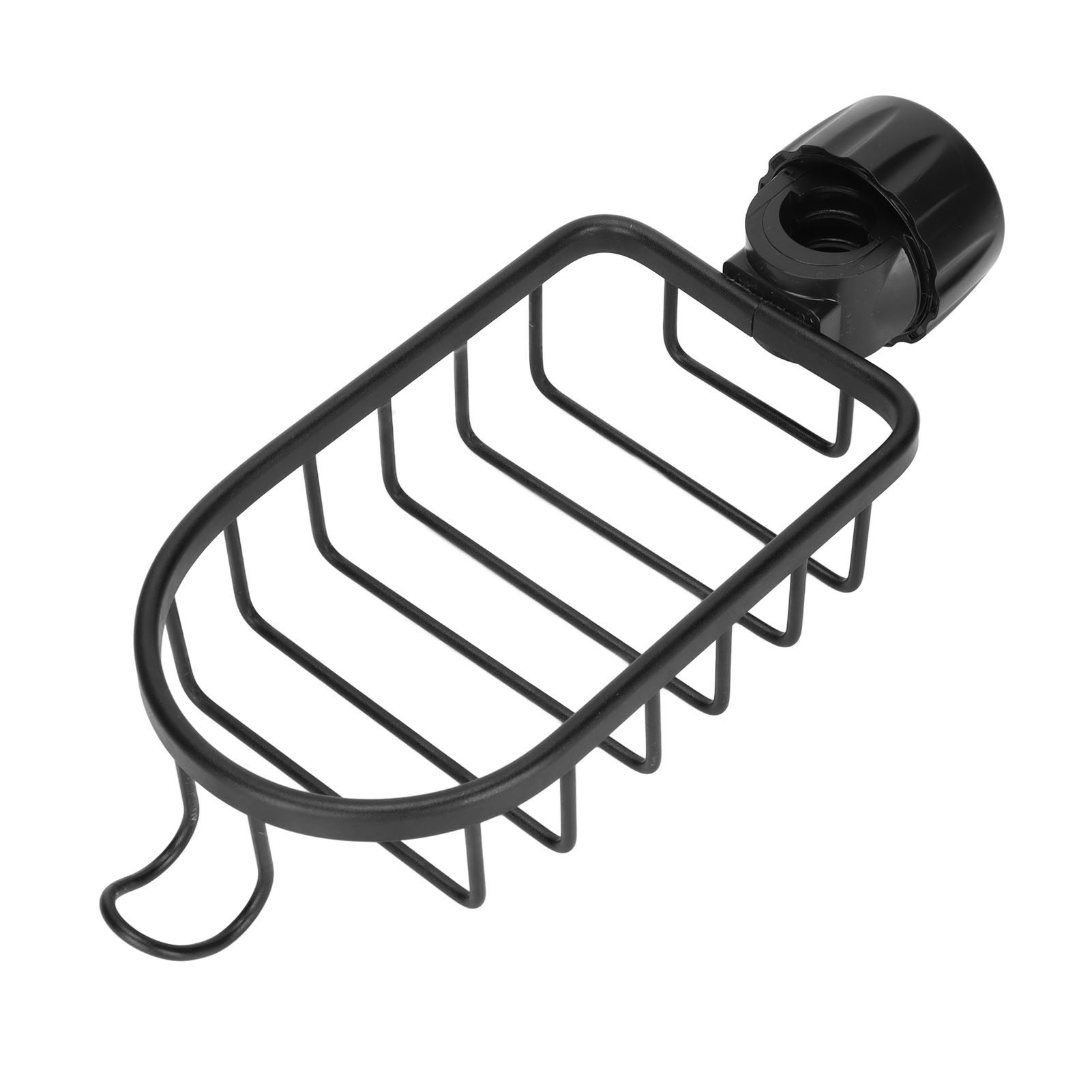 Hängender Abtropfkorb Für Wasserhahn, Verstellbar, Für Spülbecken, Geschirrtücher Und Schwämme, Schwarz.