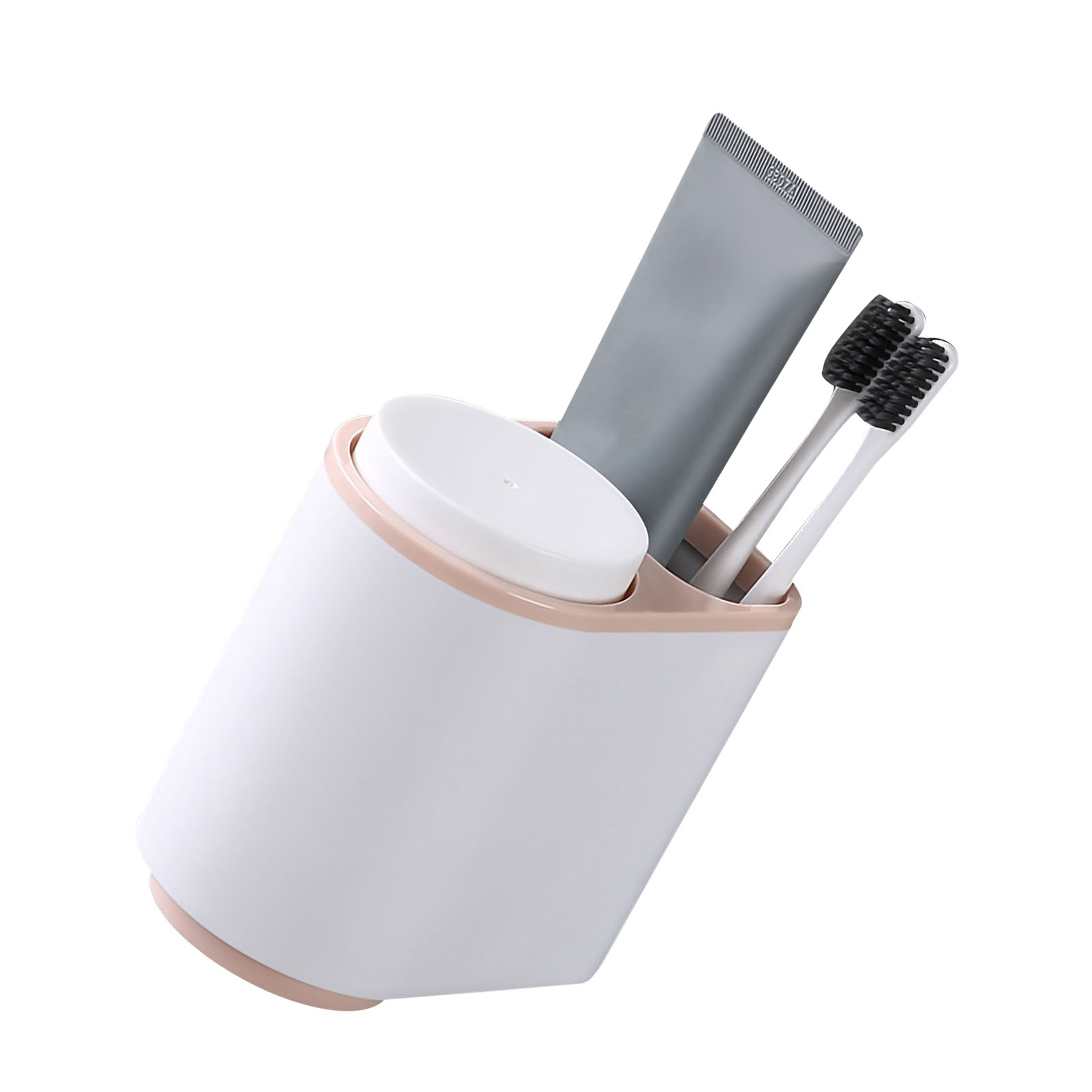 Magnetischer Hänge-zahnbürstenhalter, Adhäsiv Befestigter Badezimmerhalter, Rosa