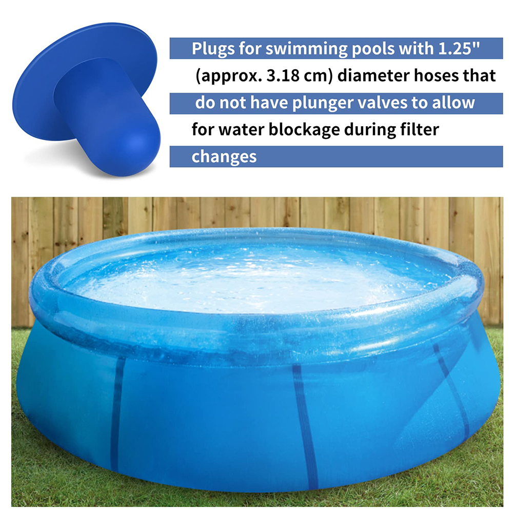 Set Mit 5 Ersatzstopfen Für Aufstellpools, Für Pumpensiebe Von Eingelassenen Pools.
