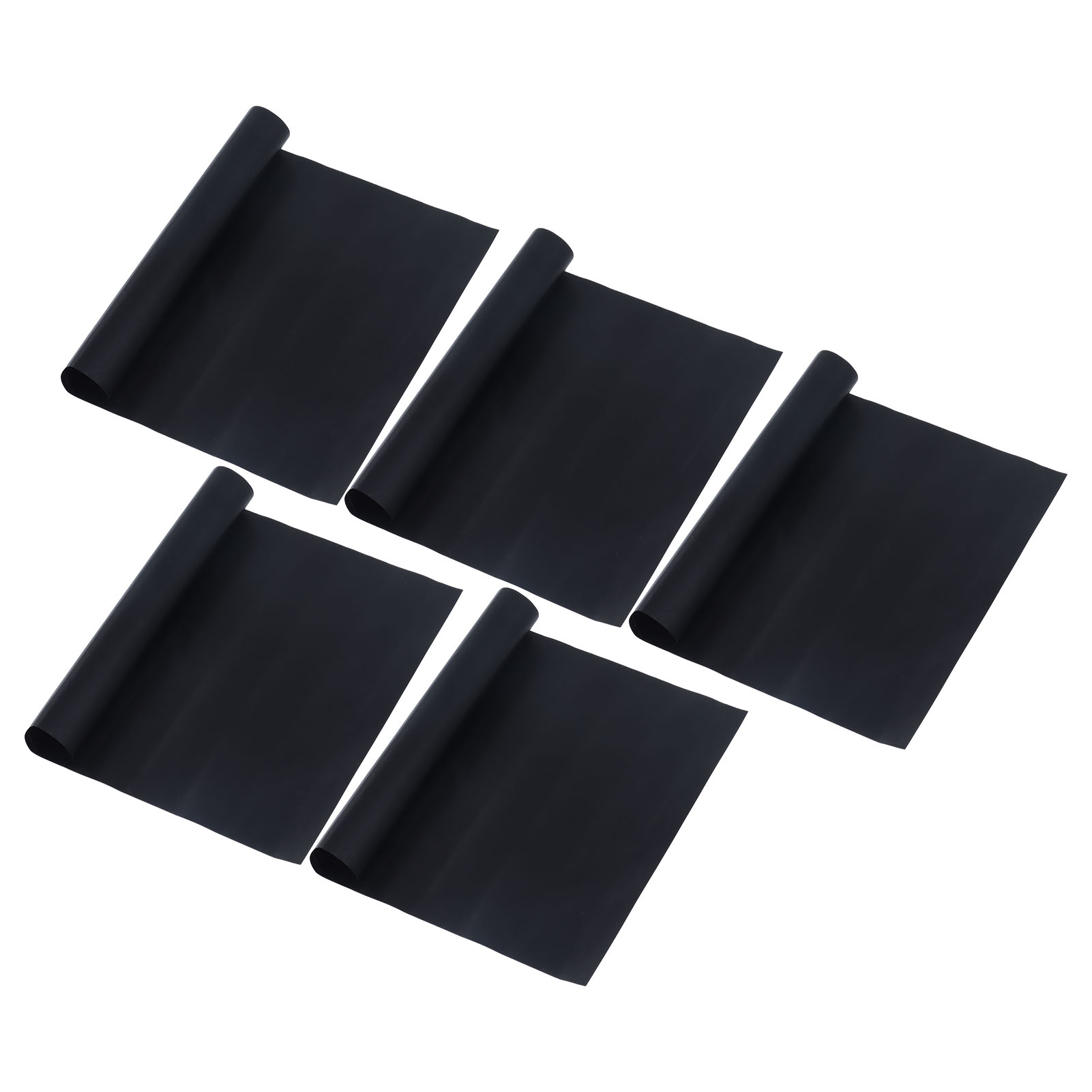Set Mit 5 Wiederverwendbaren Und Antihaftbeschichteten Rechteckigen Ptfe-kochmatten Für Den Grill, Ideal Zum Braten, Backen Und Grillen.